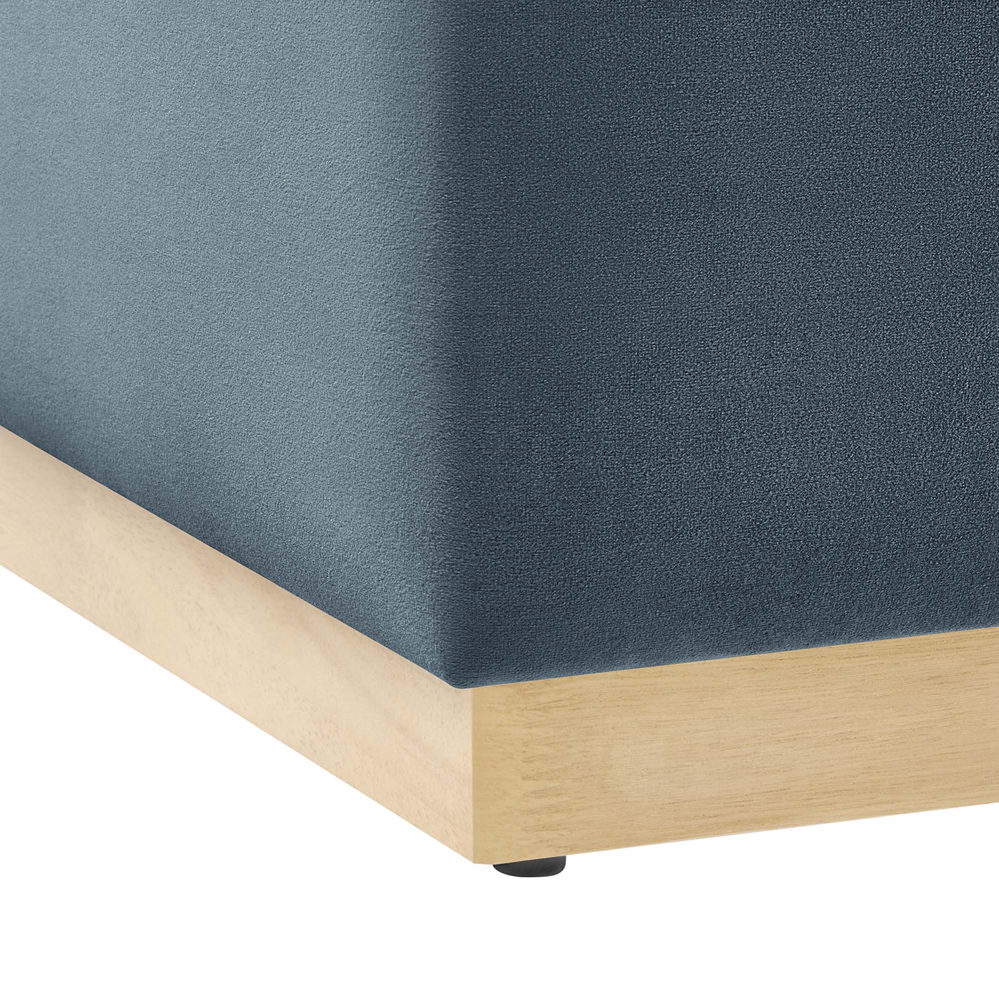 Modway Tilden Large 28" Square Performance Velvet Upholstered Ottoman