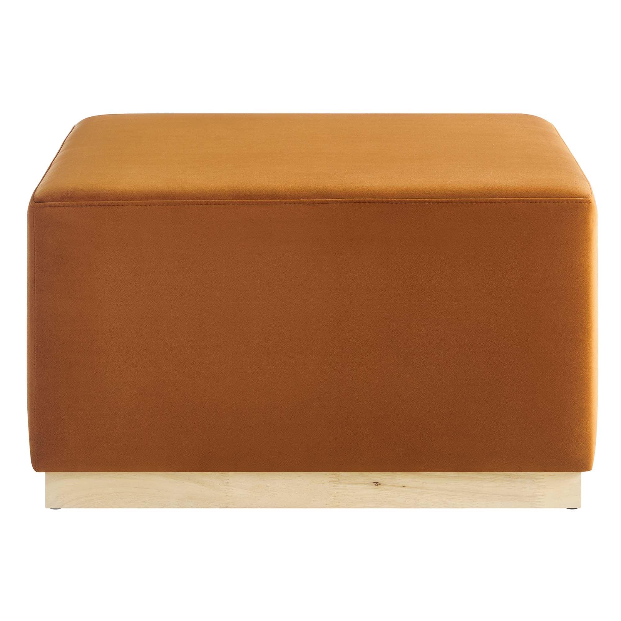 Modway Tilden Large 28" Square Performance Velvet Upholstered Ottoman