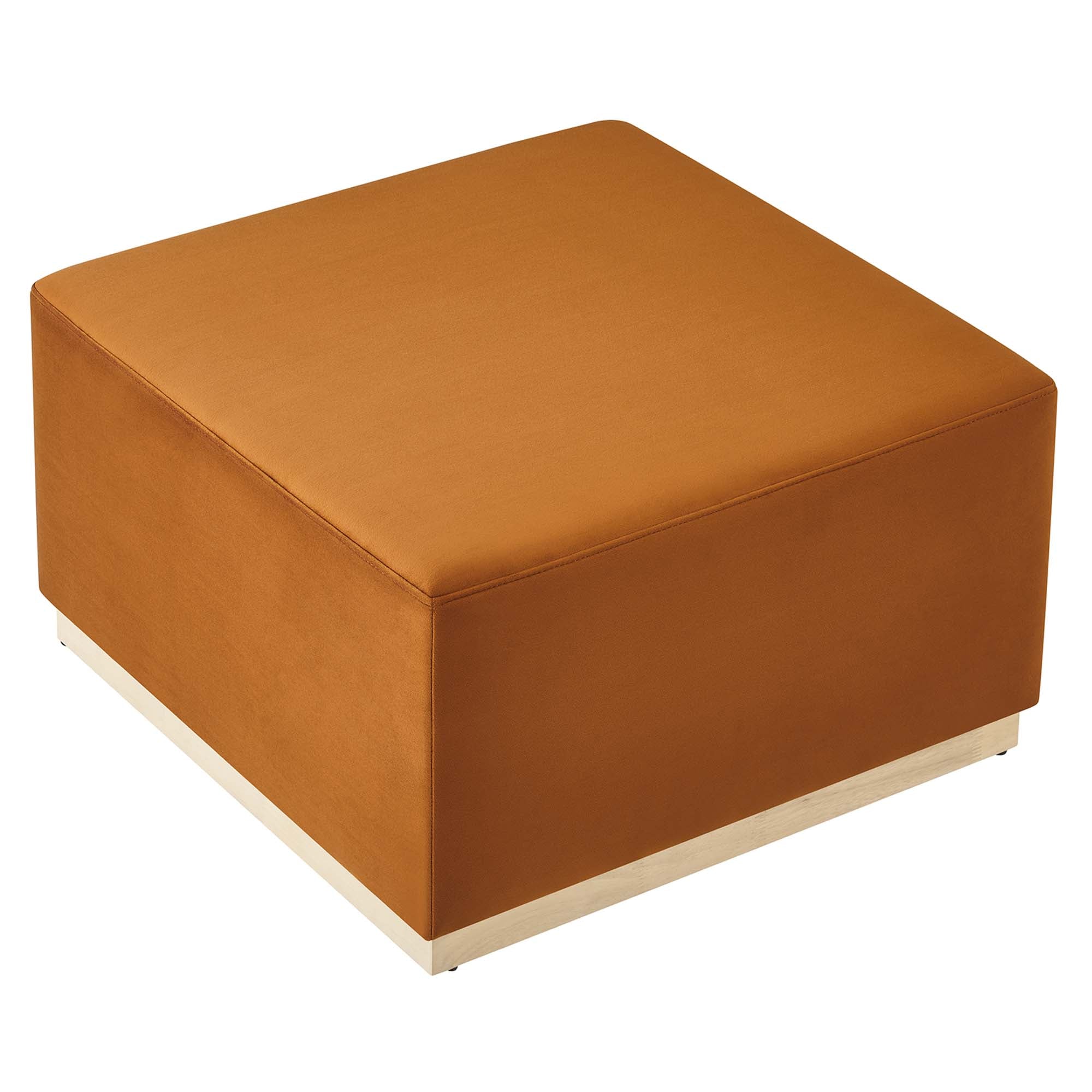 Modway Tilden Large 28" Square Performance Velvet Upholstered Ottoman