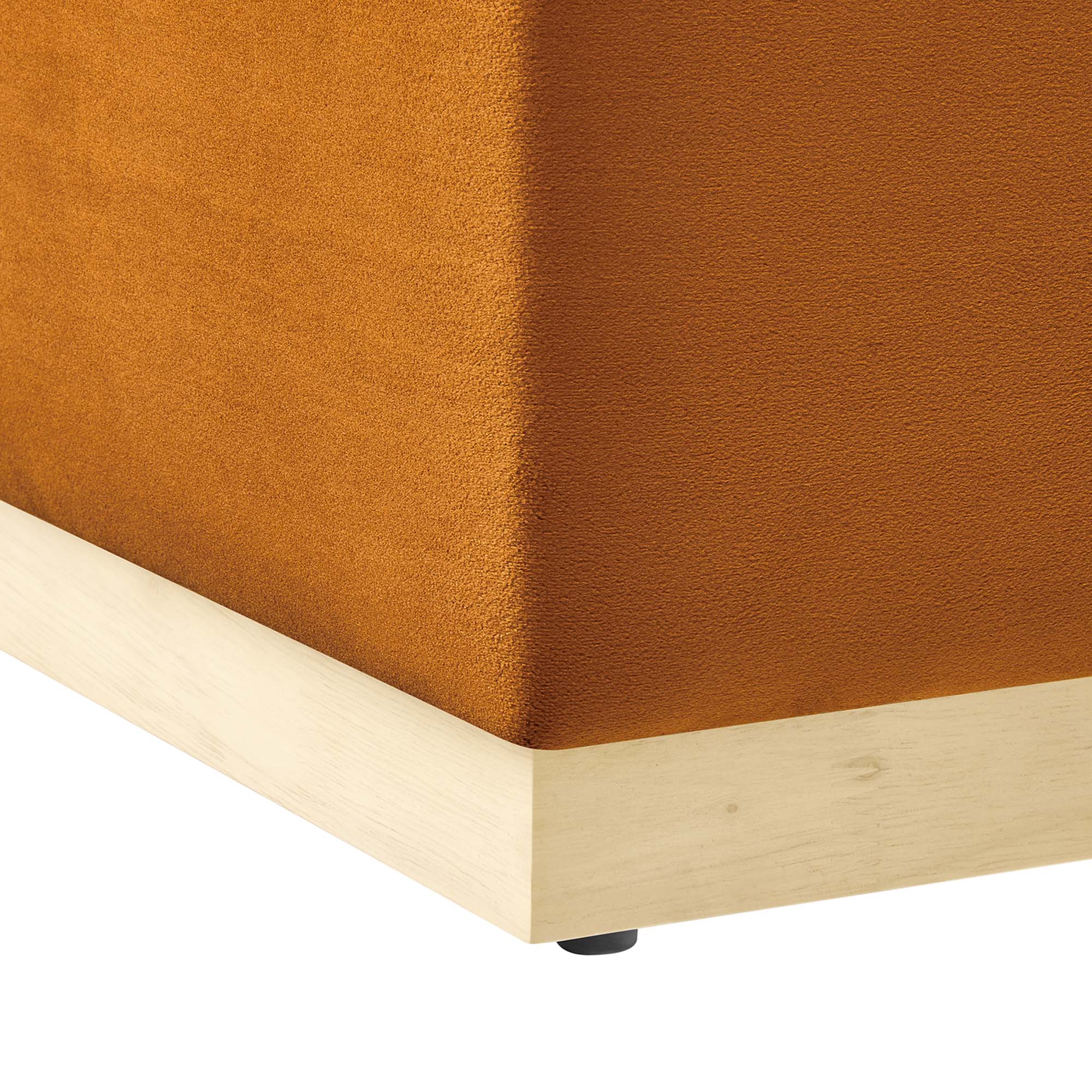 Modway Tilden Large 28" Square Performance Velvet Upholstered Ottoman