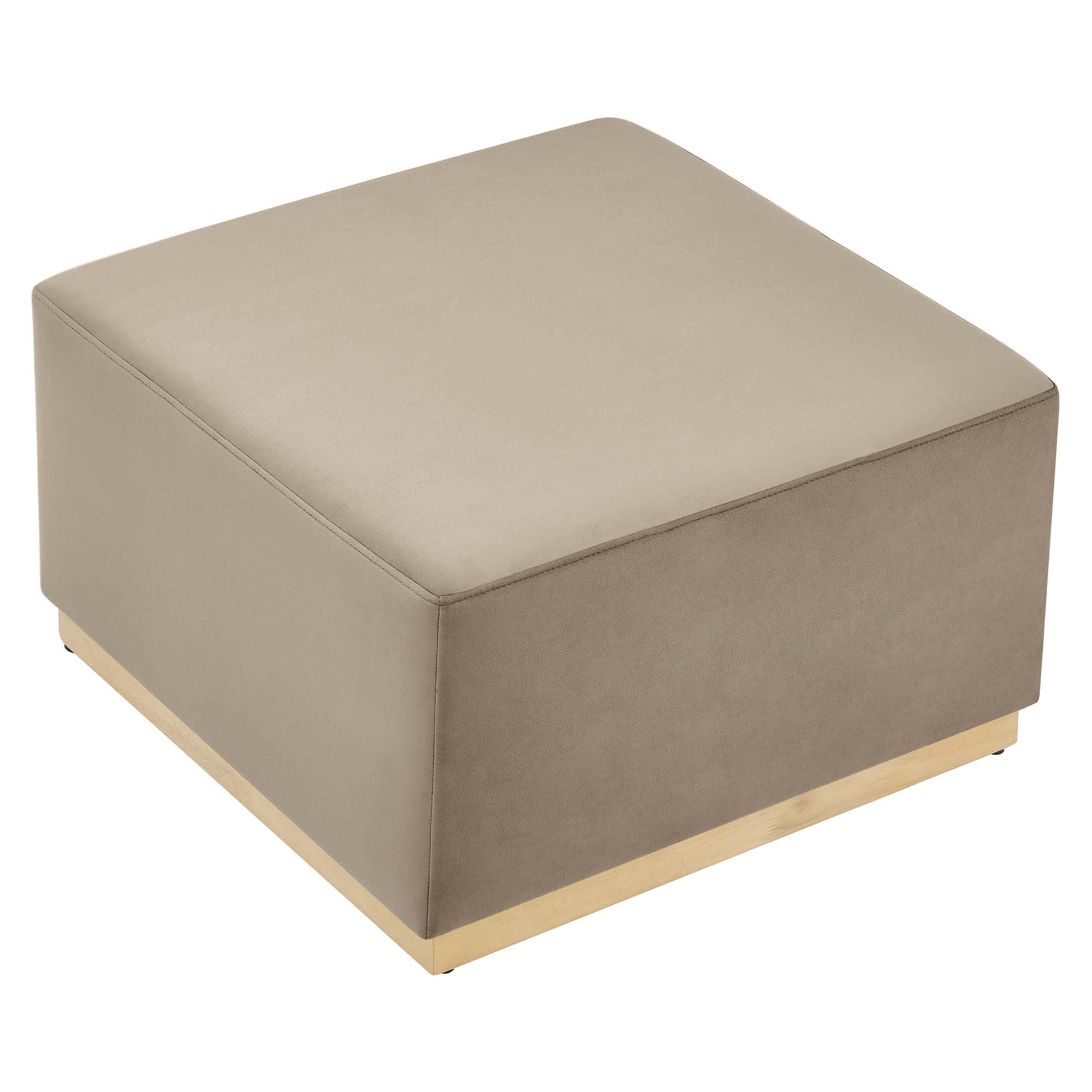 Modway Tilden Large 28" Square Performance Velvet Upholstered Ottoman