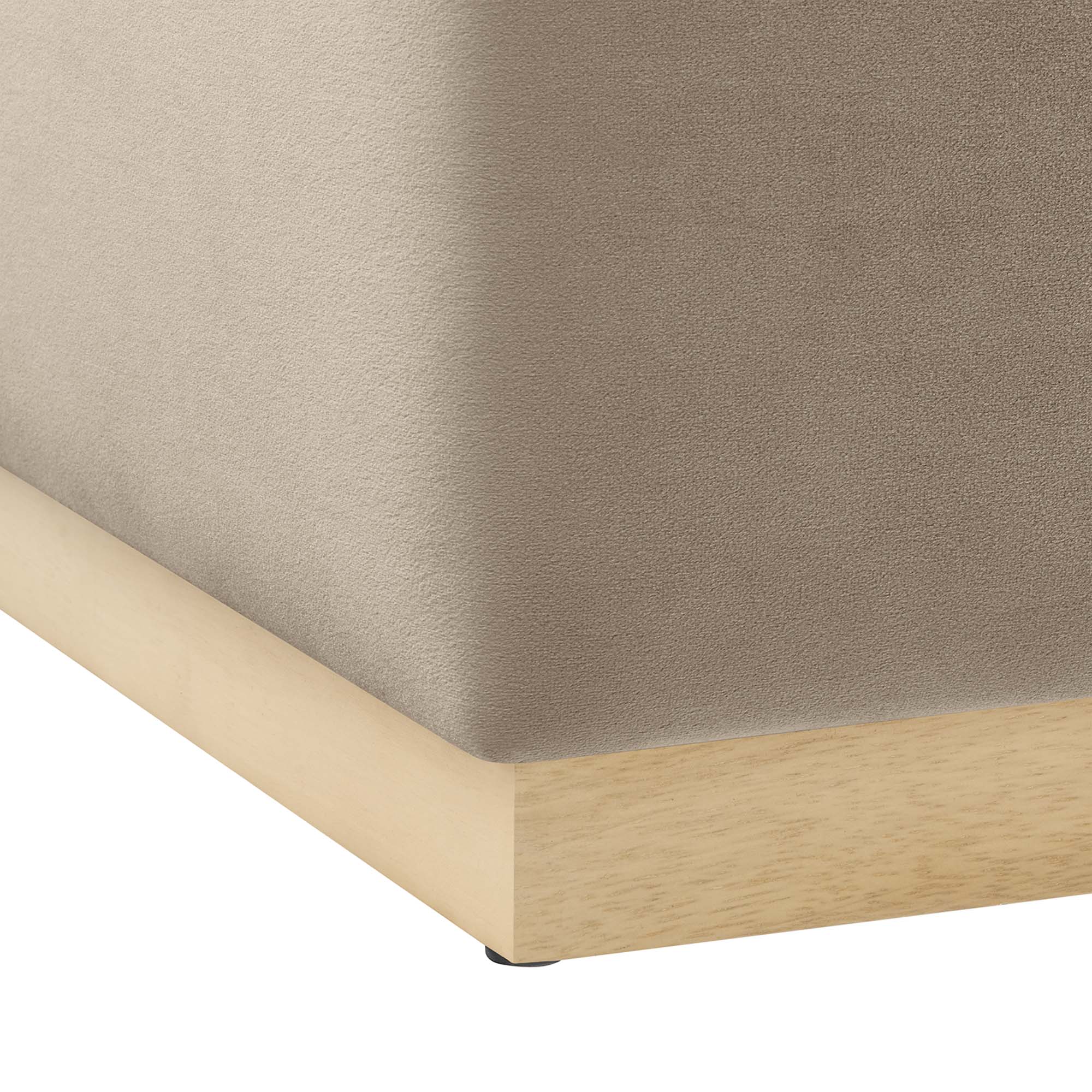 Modway Tilden Large 28" Square Performance Velvet Upholstered Ottoman