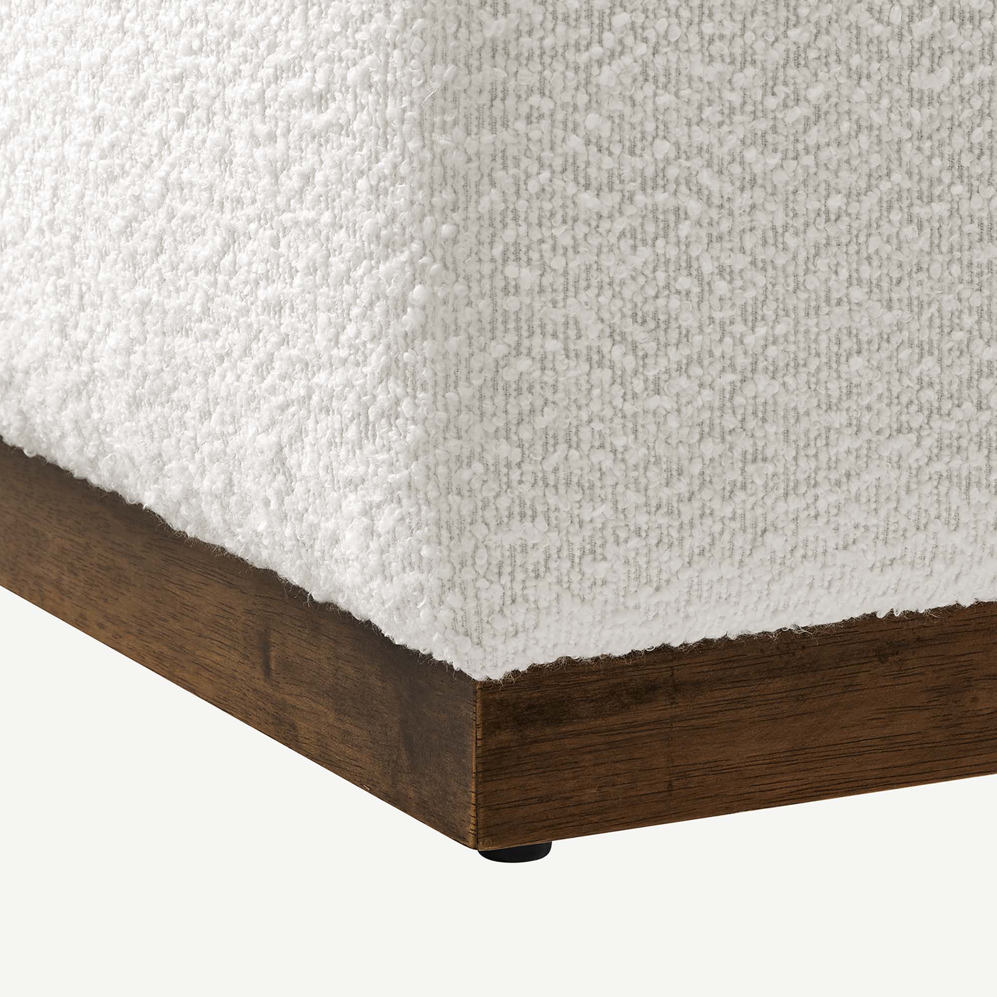 Modway Tilden Large 28" Square Boucle Upholstered Ottoman