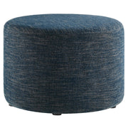 Modway Callum Large 23" Round Woven Heathered Fabric Upholstered Ottoman