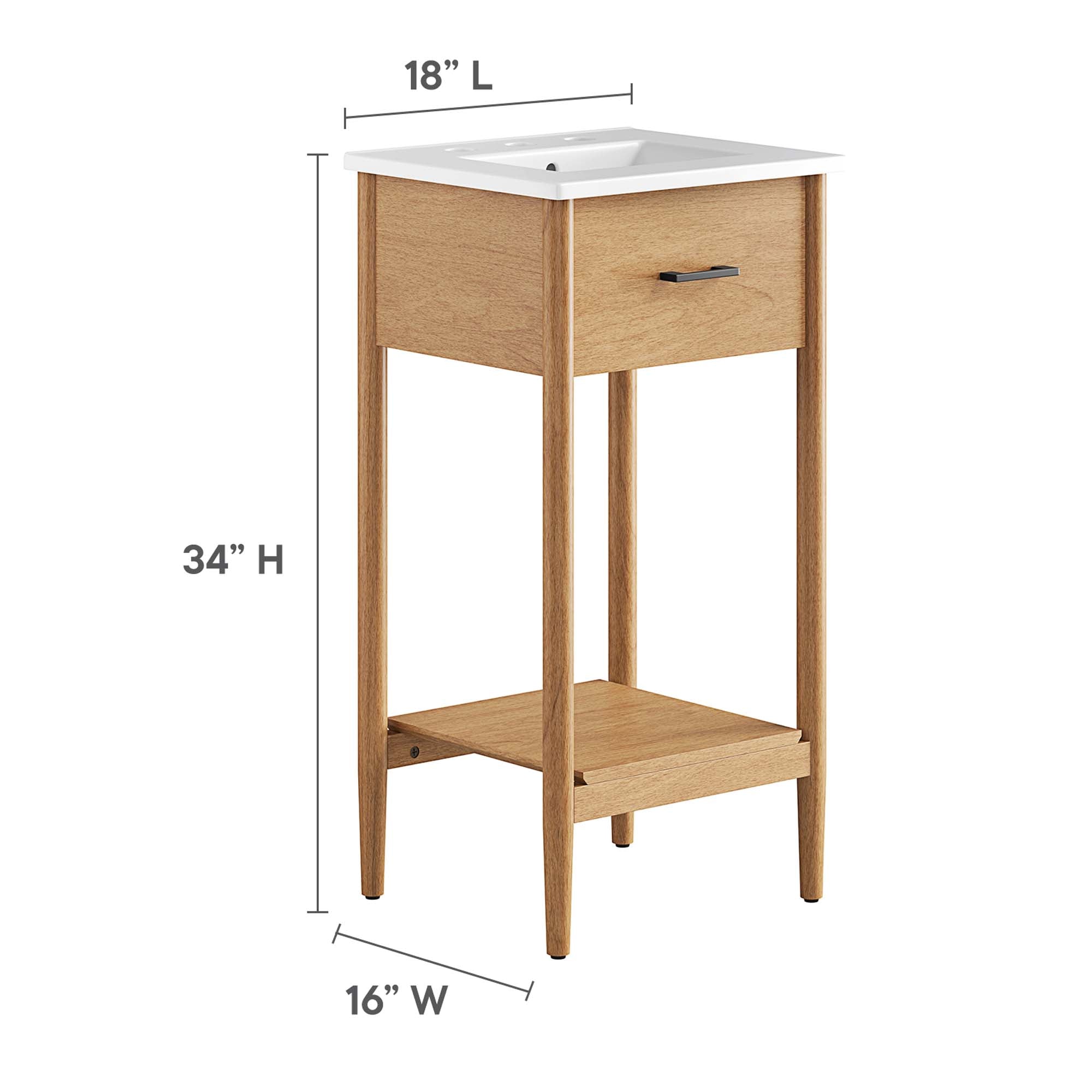Modway Zaire 18" Bathroom Vanity