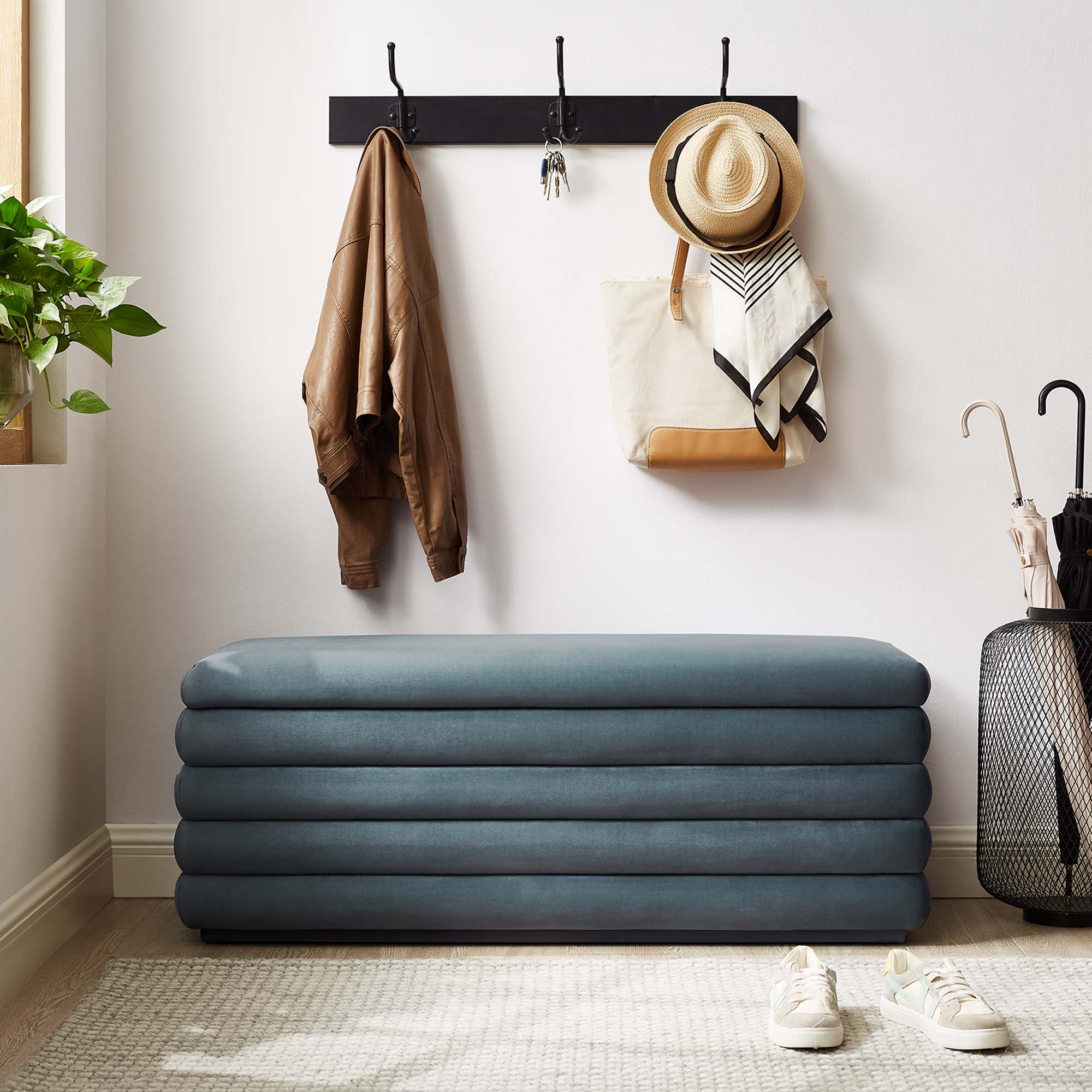 Modway Mezzo Upholstered Performance Velvet Storage Bench
