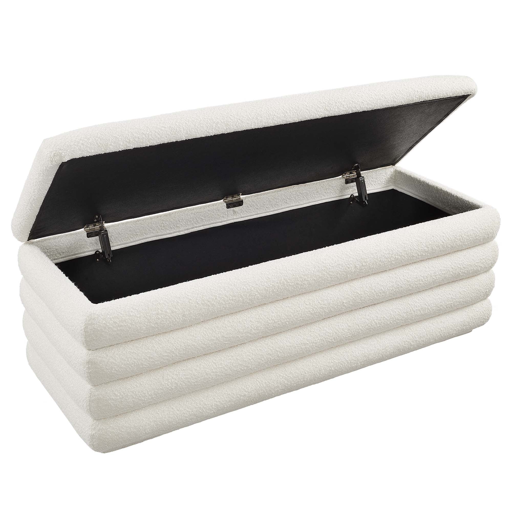 Modway Mezzo Boucle Upholstered Storage Bench