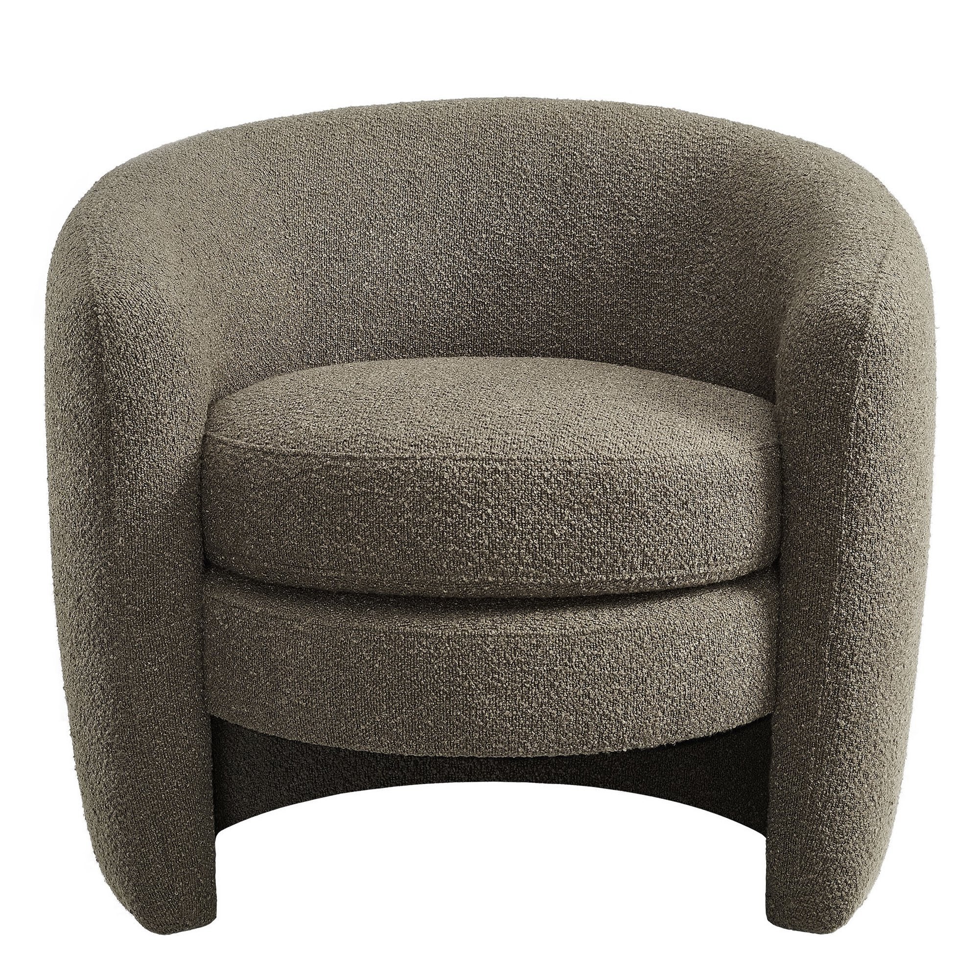 Modway Affinity Upholstered Boucle Fabric Curved Back Armchair