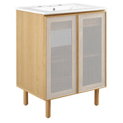 Modway Calla 24" Perforated Metal Bathroom Vanity