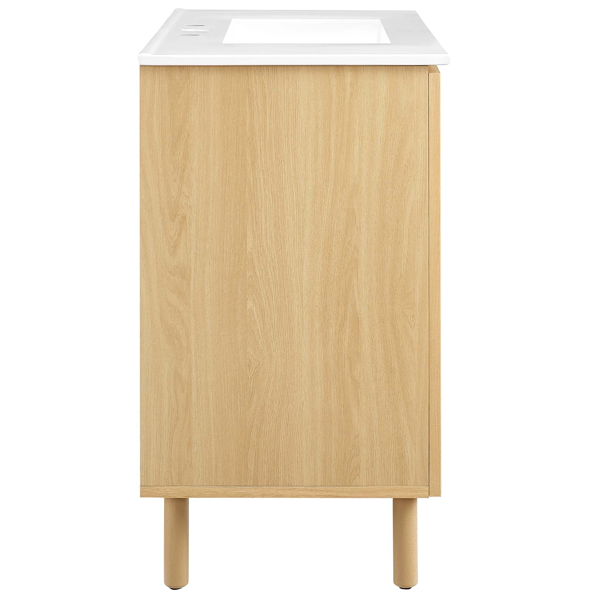 Modway Calla 36" Perforated Metal Bathroom Vanity