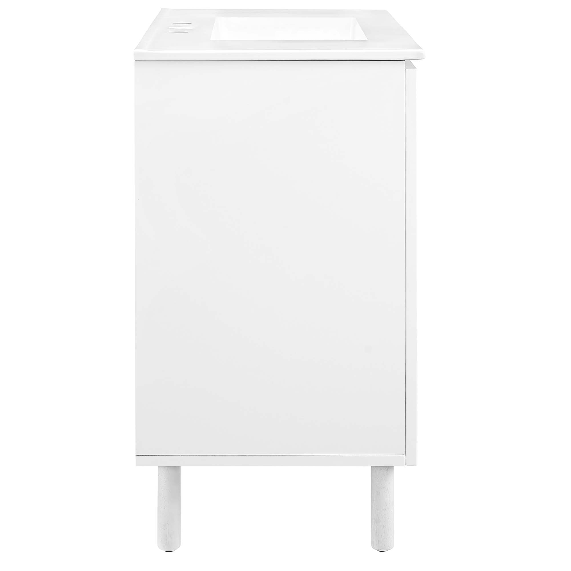 Modway Calla 36" Perforated Metal Bathroom Vanity