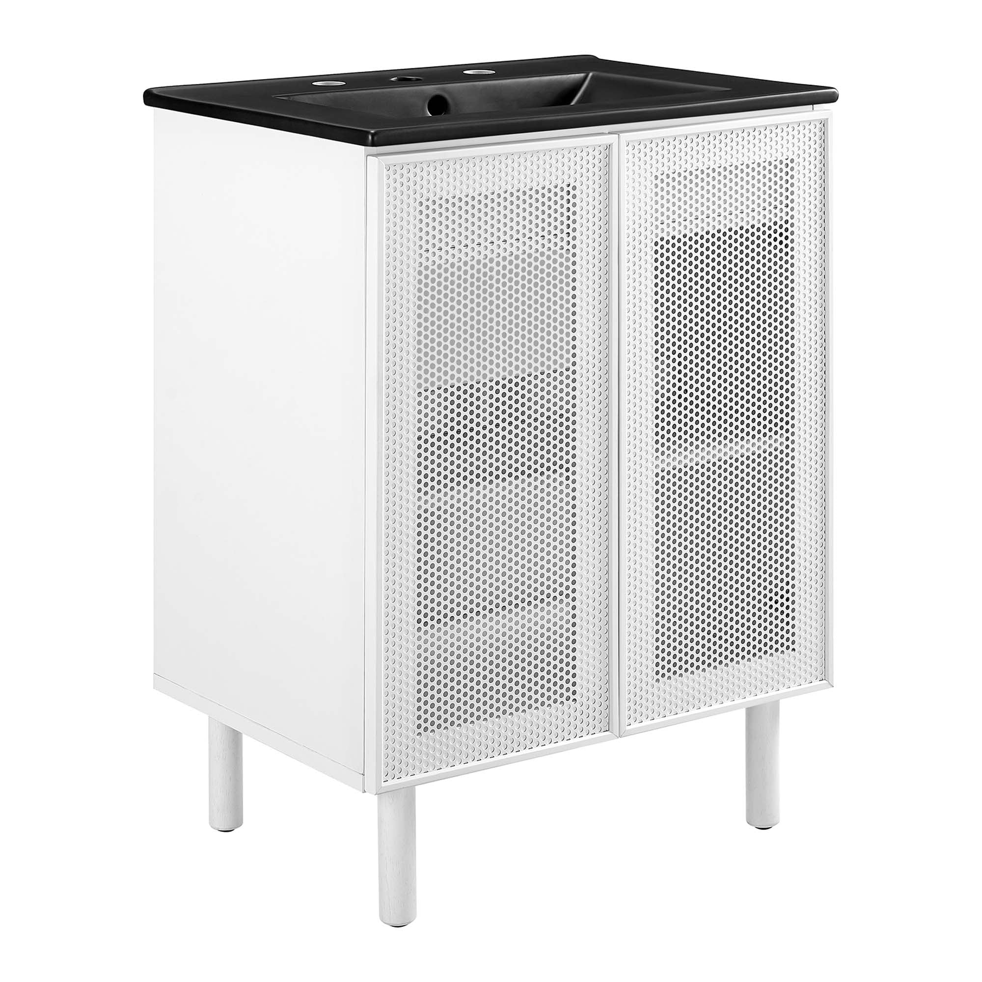 Modway Calla 24" Perforated Metal Bathroom Vanity