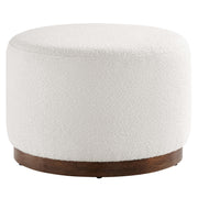 Modway Tilden Large 23" Round Boucle Upholstered Upholstered Ottoman