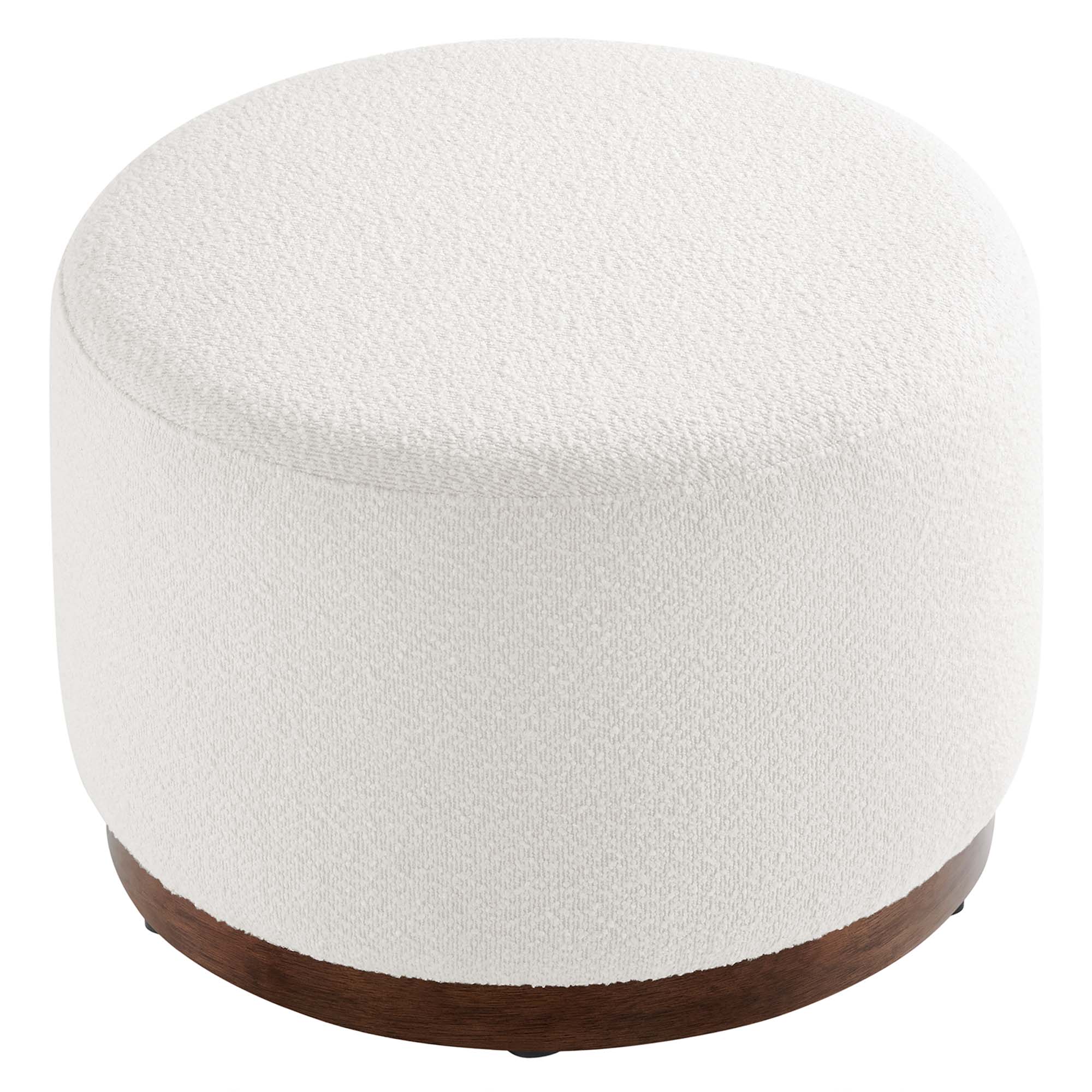 Modway Tilden Large 23" Round Boucle Upholstered Upholstered Ottoman
