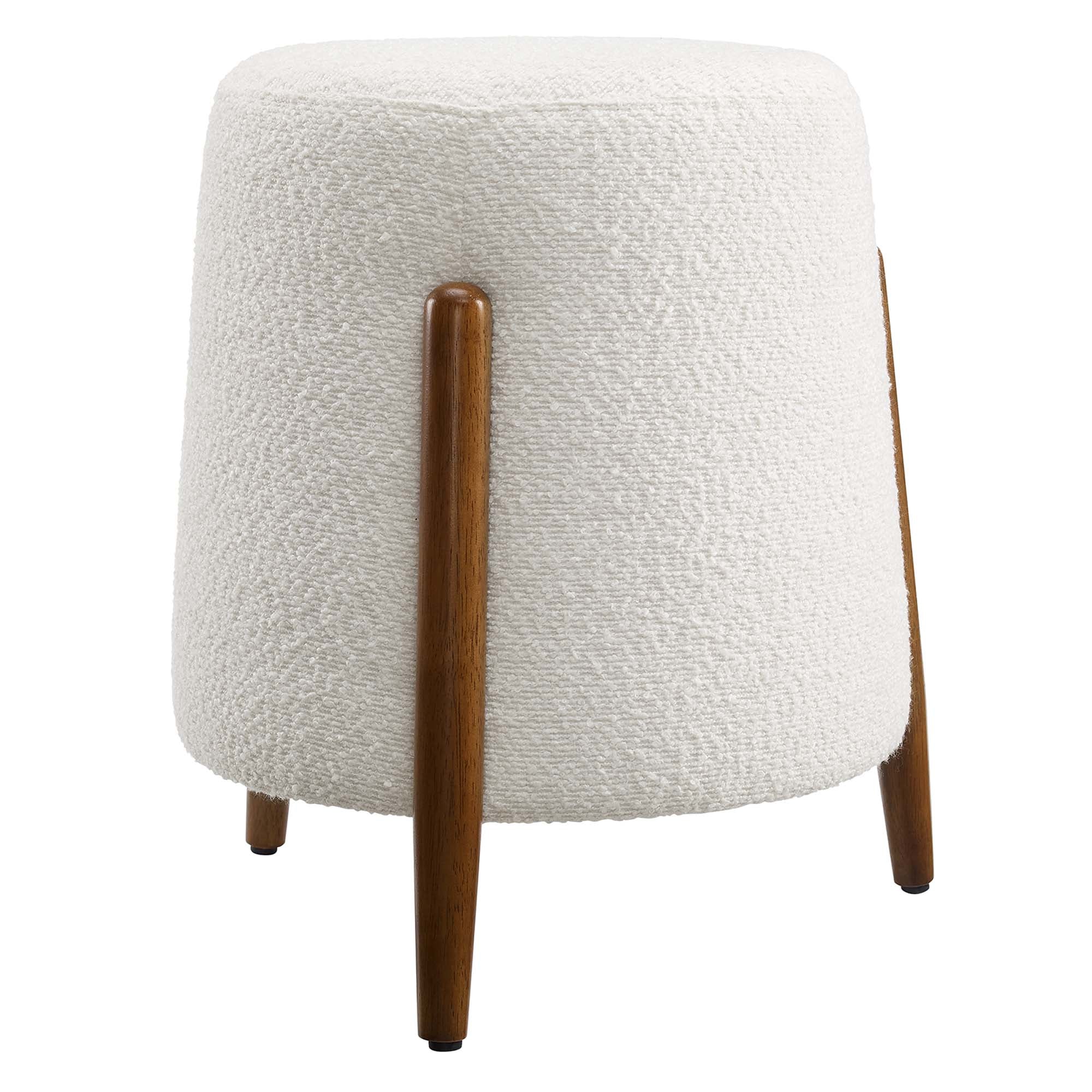 Modway Riven Upholstered Boucle Fabric Ottoman