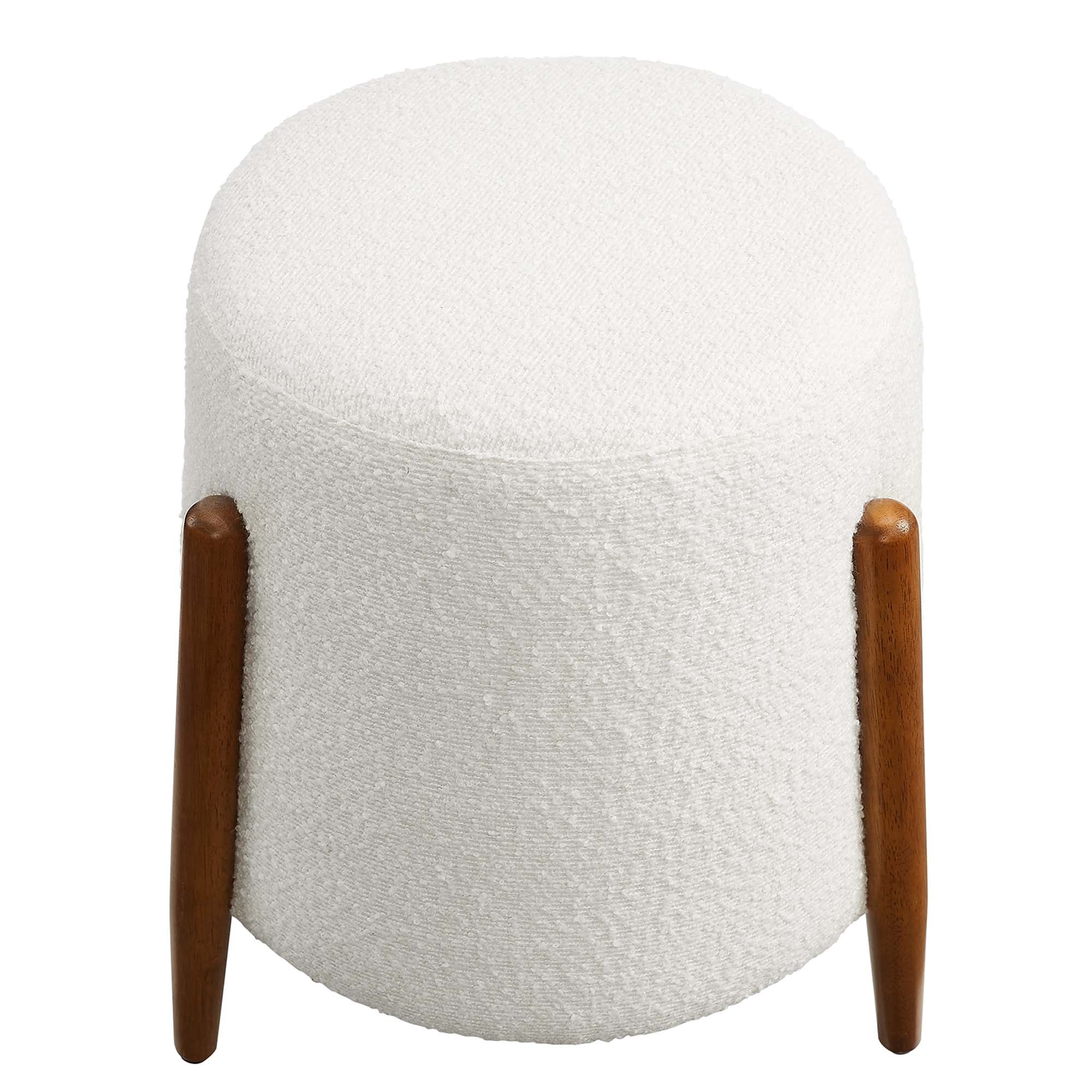 Modway Riven Upholstered Boucle Fabric Ottoman