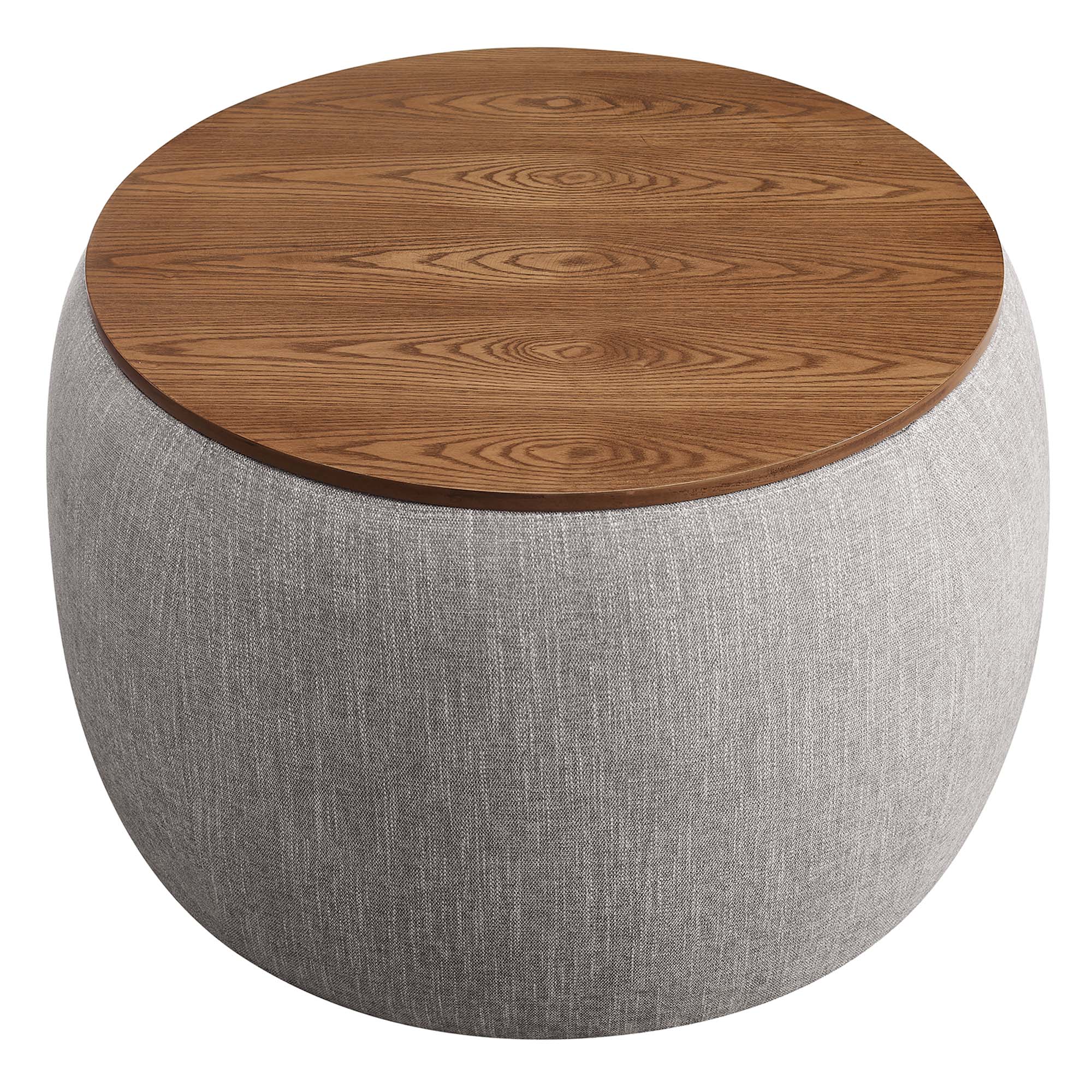 Modway Perla Woven Heathered Fabric Upholstered Storage Ottoman