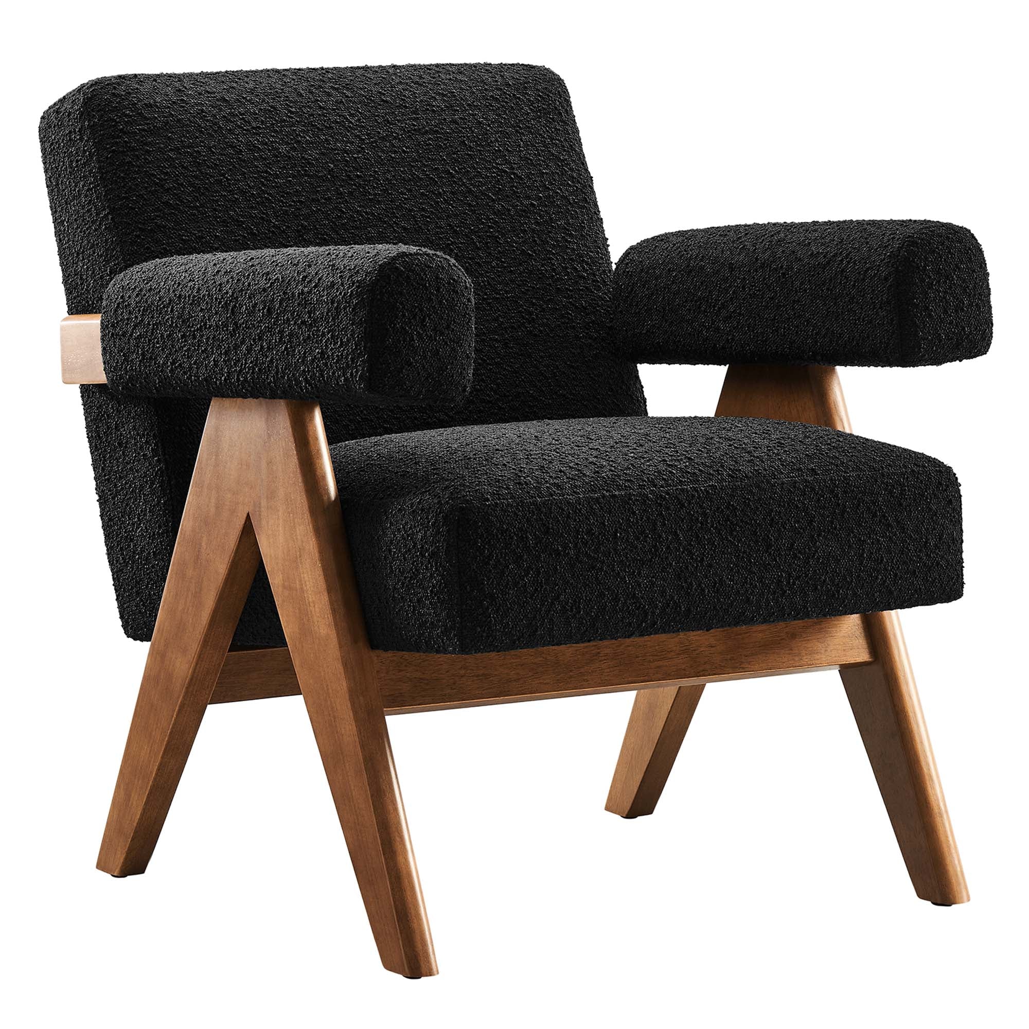 Modway Lyra Boucle Fabric Armchair Set of 2