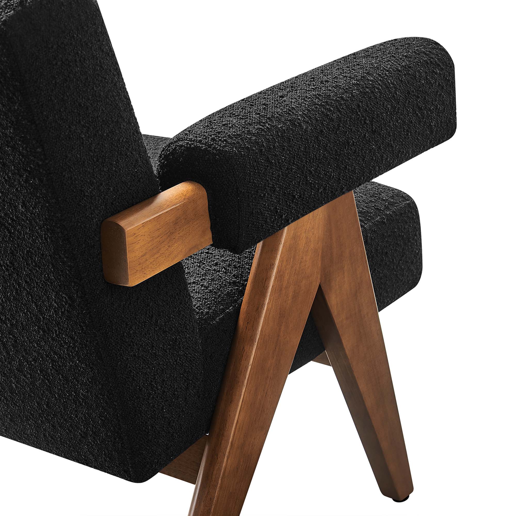 Modway Lyra Boucle Fabric Armchair Set of 2