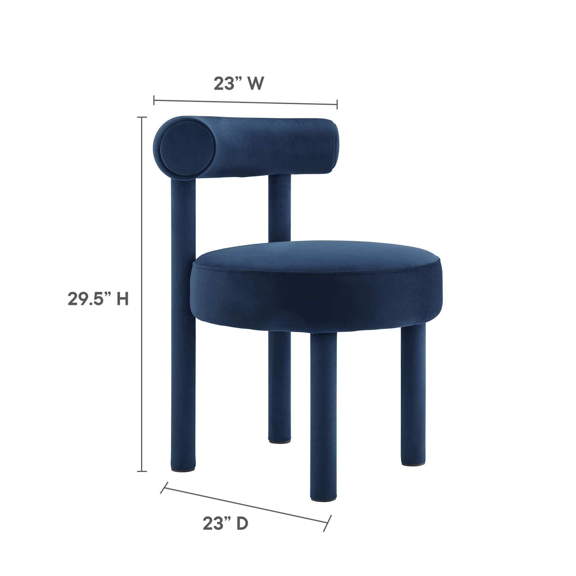 Modway Toulouse Performance Velvet Dining Chair Set of 2