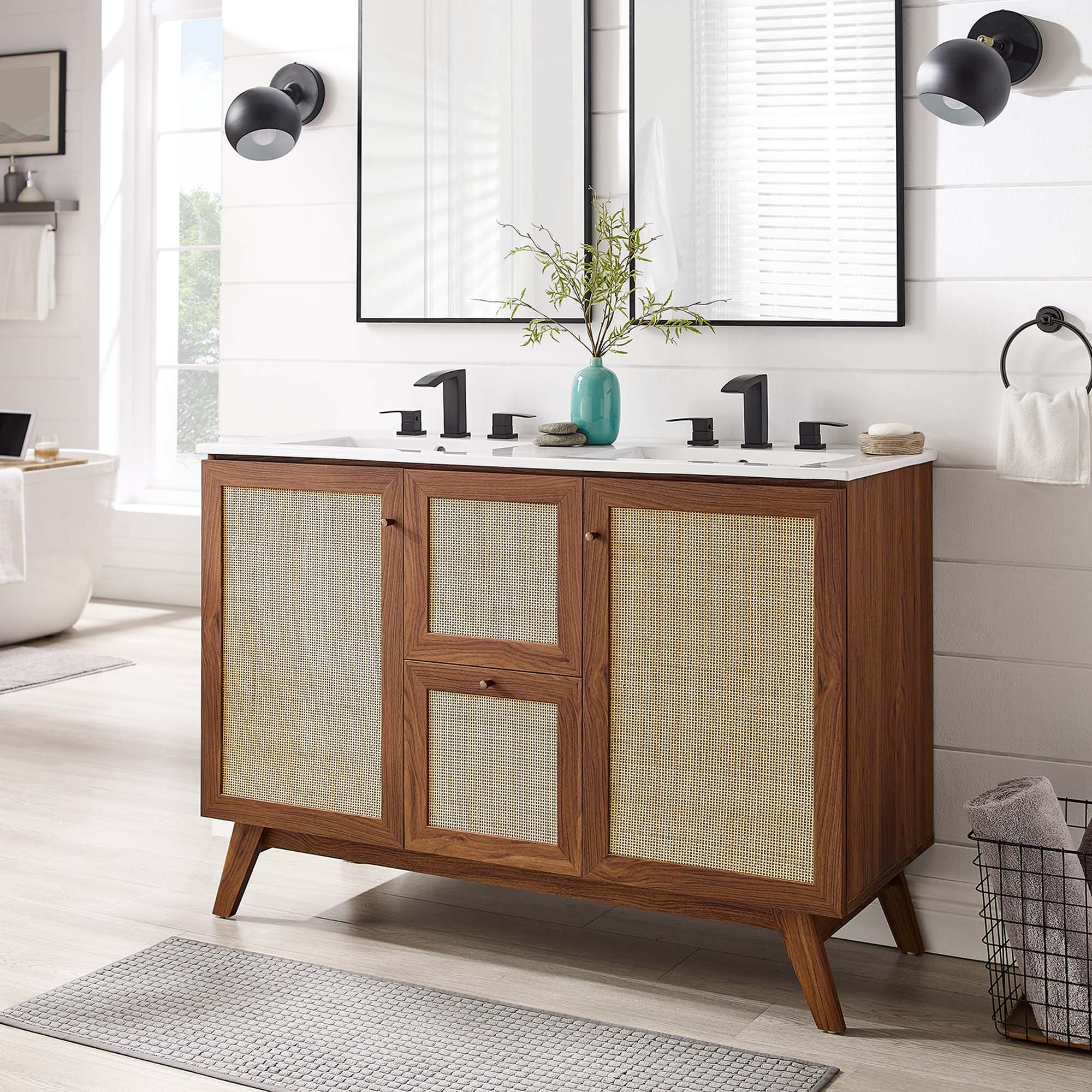 Modway Soma 48” Double Sink Bathroom Vanity