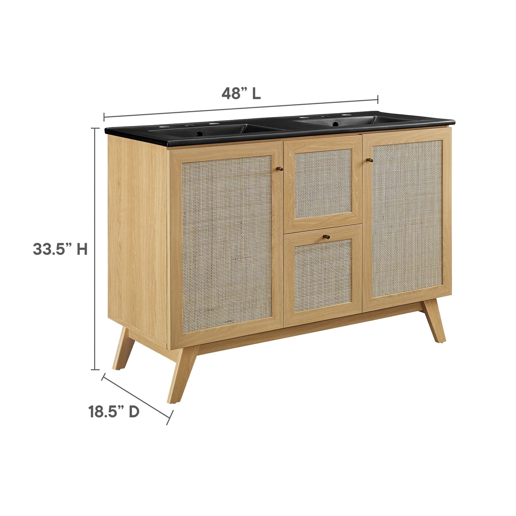 Modway Soma 48” Double Sink Bathroom Vanity
