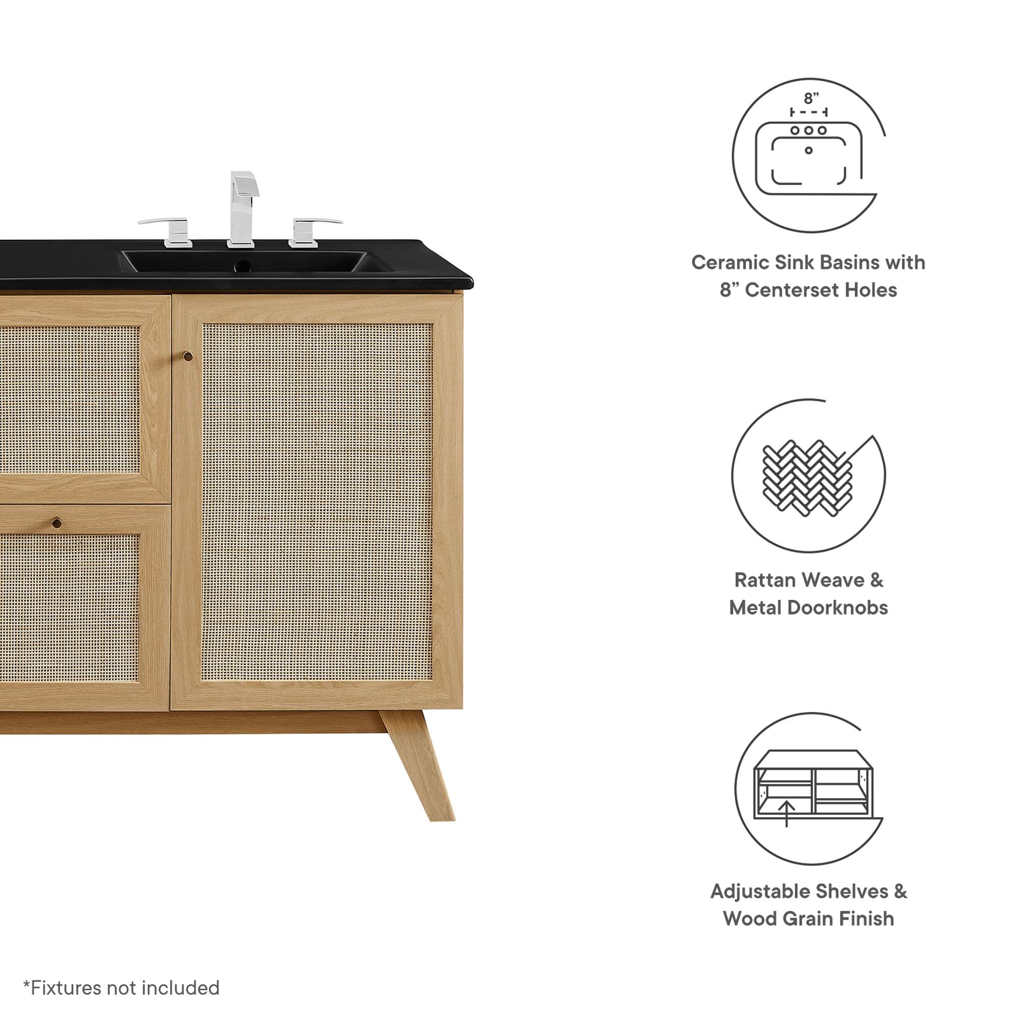 Modway Soma 48” Double Sink Bathroom Vanity