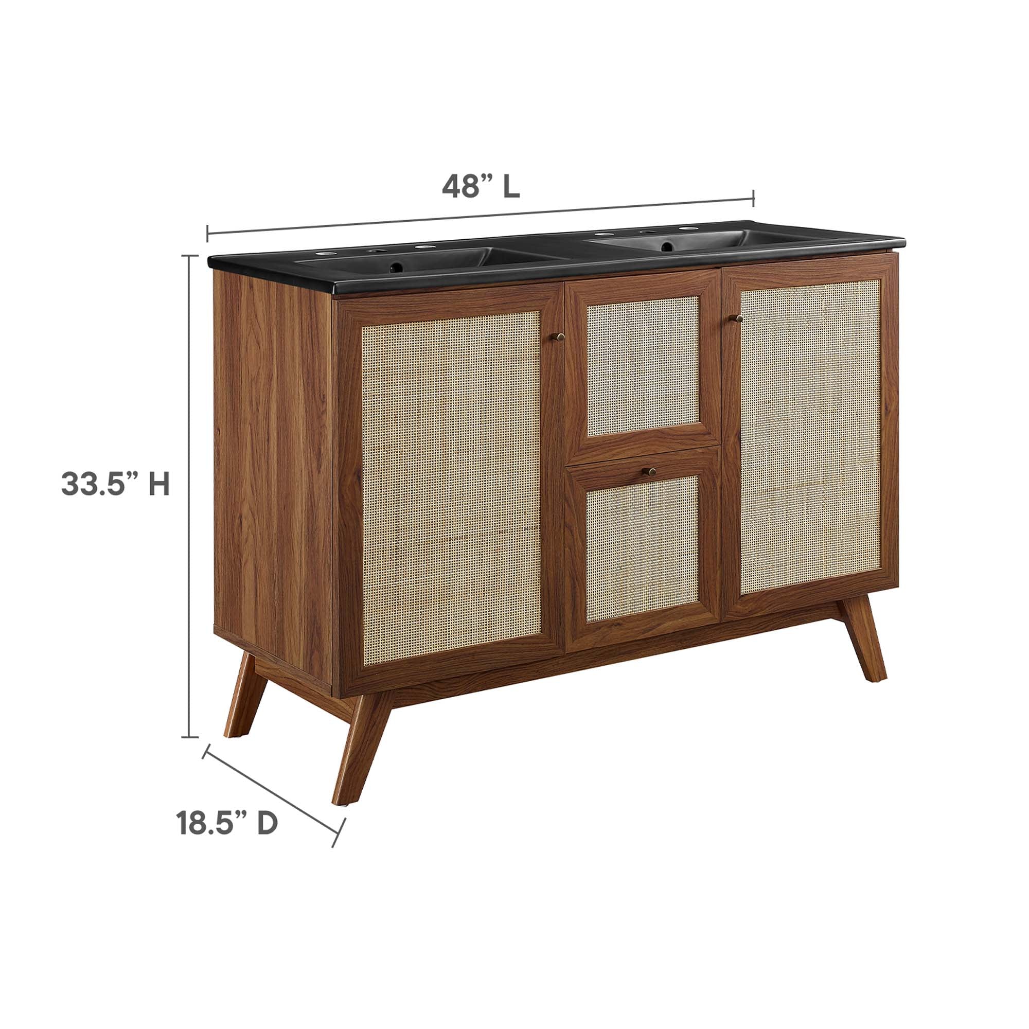 Modway Soma 48” Double Sink Bathroom Vanity