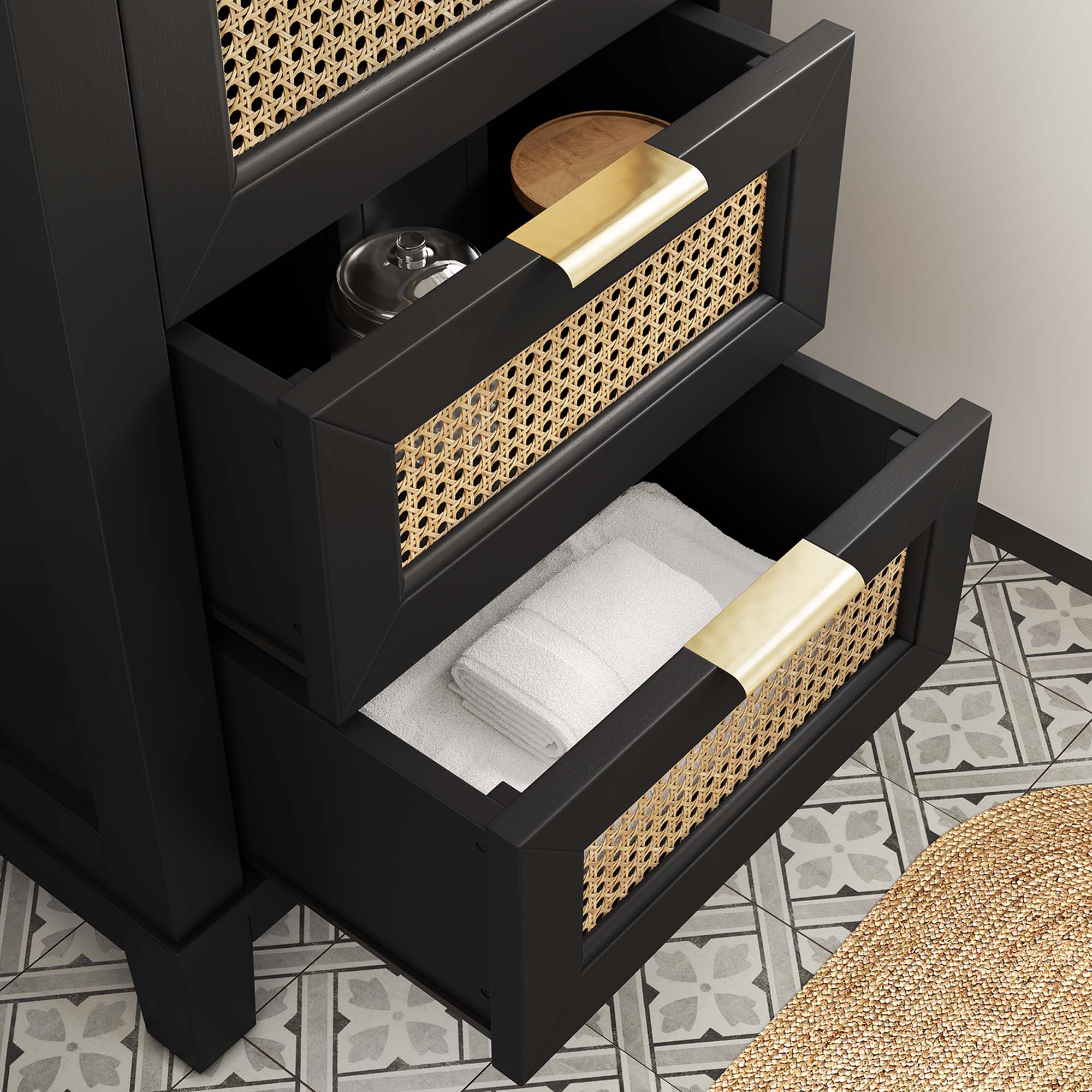 Modway Dixie 24" Solid Wood Bathroom Vanity