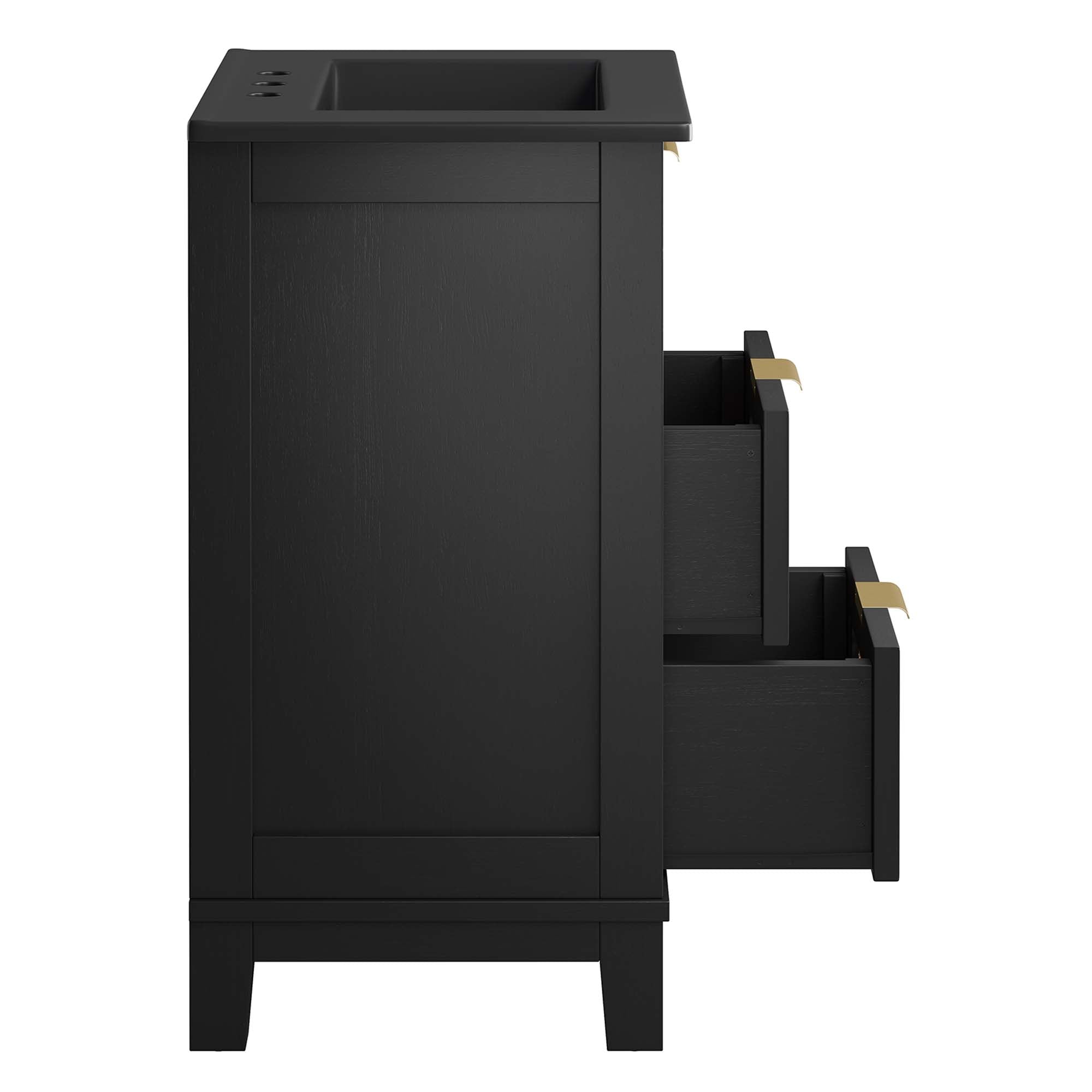 Modway Dixie 24” Solid Wood Bathroom Vanity Cabinet
