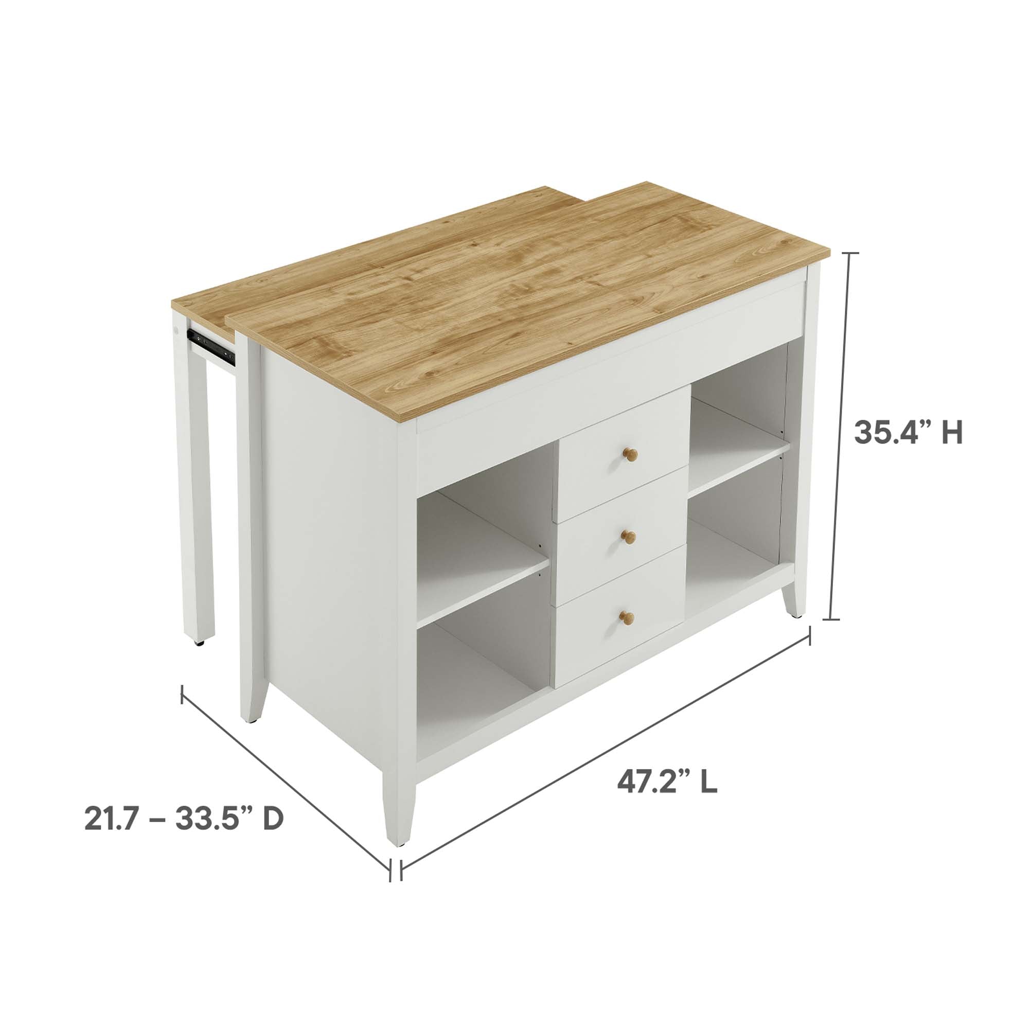 Modway Farmstead Kitchen Island