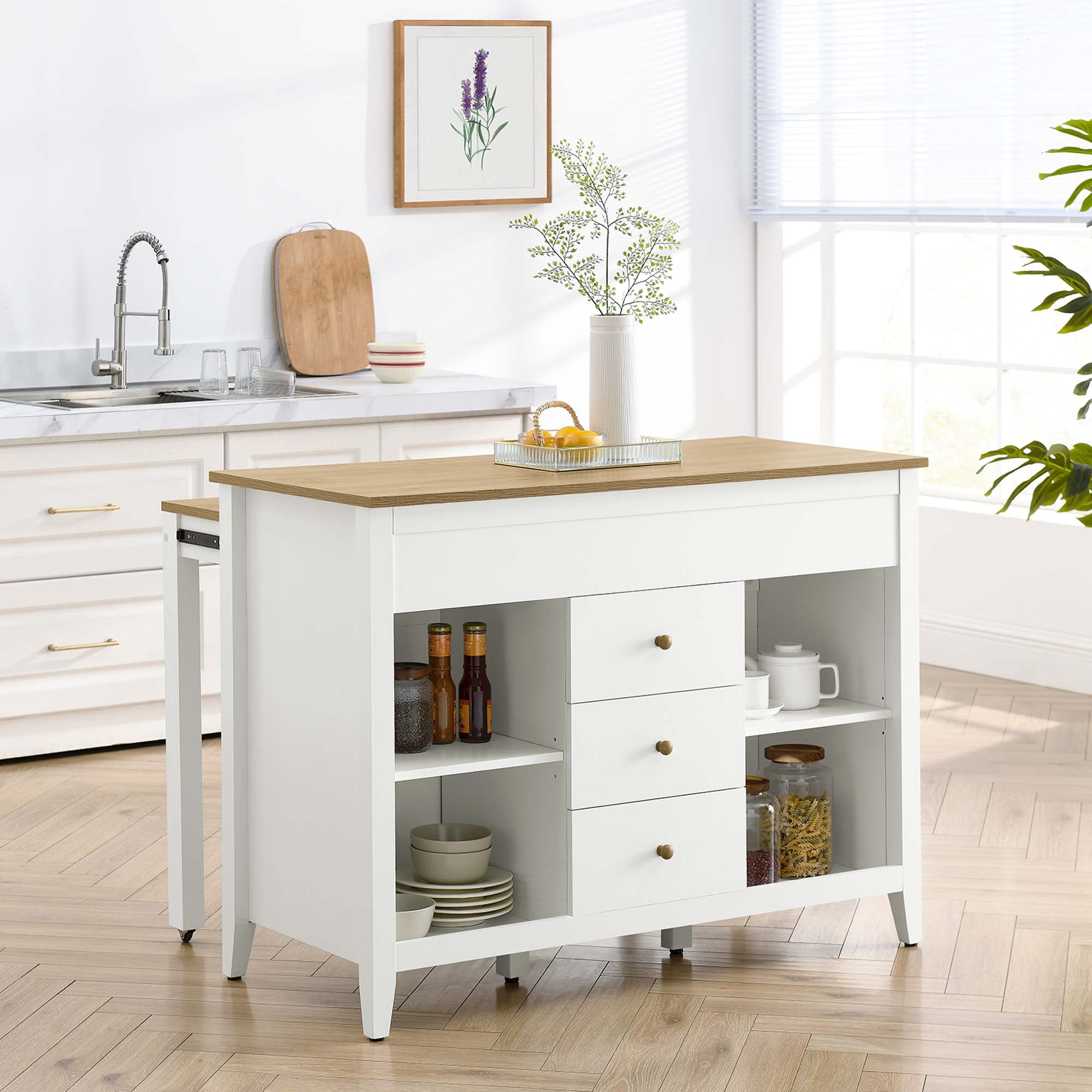 Modway Farmstead Kitchen Island