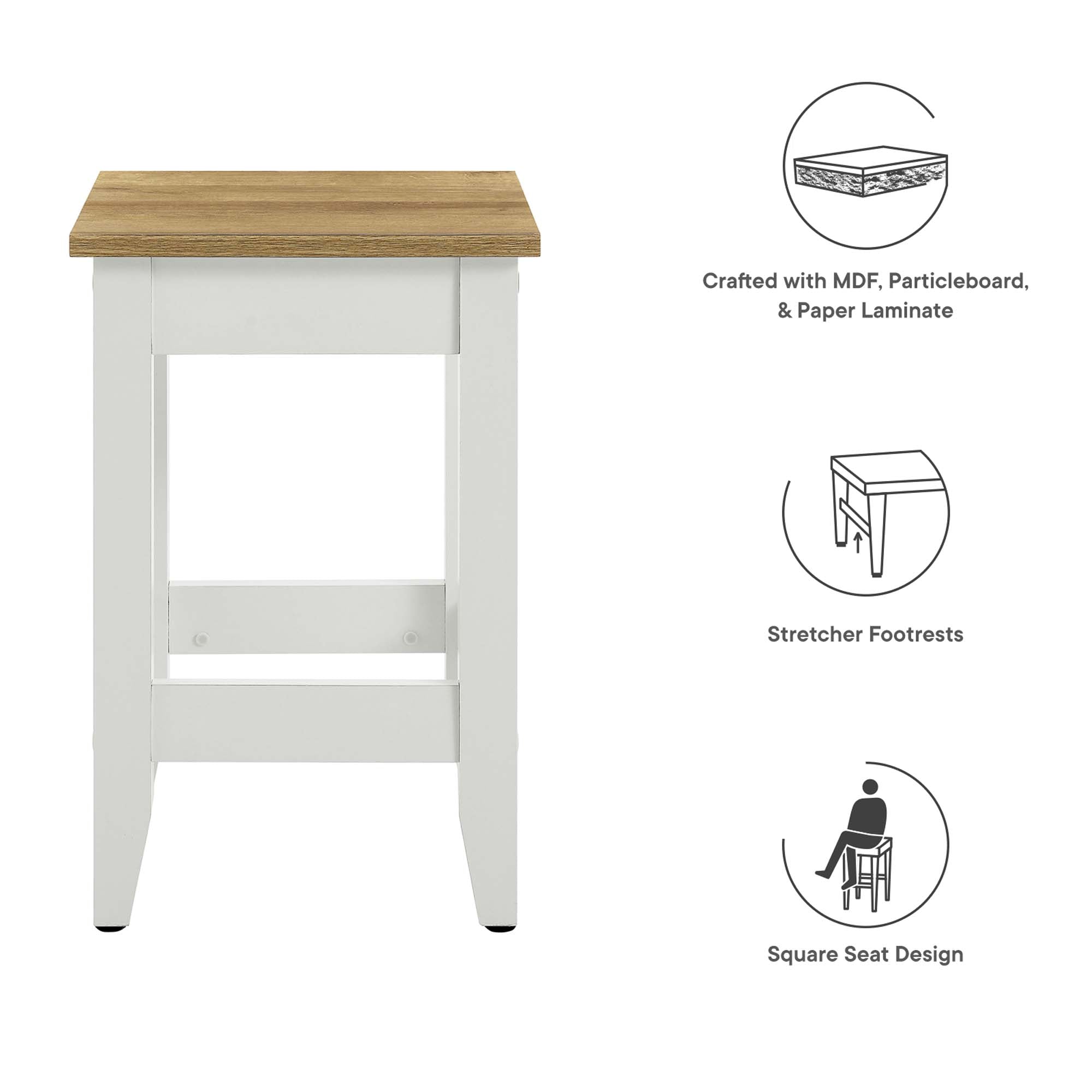 Modway Sunbrook Kitchen Stool