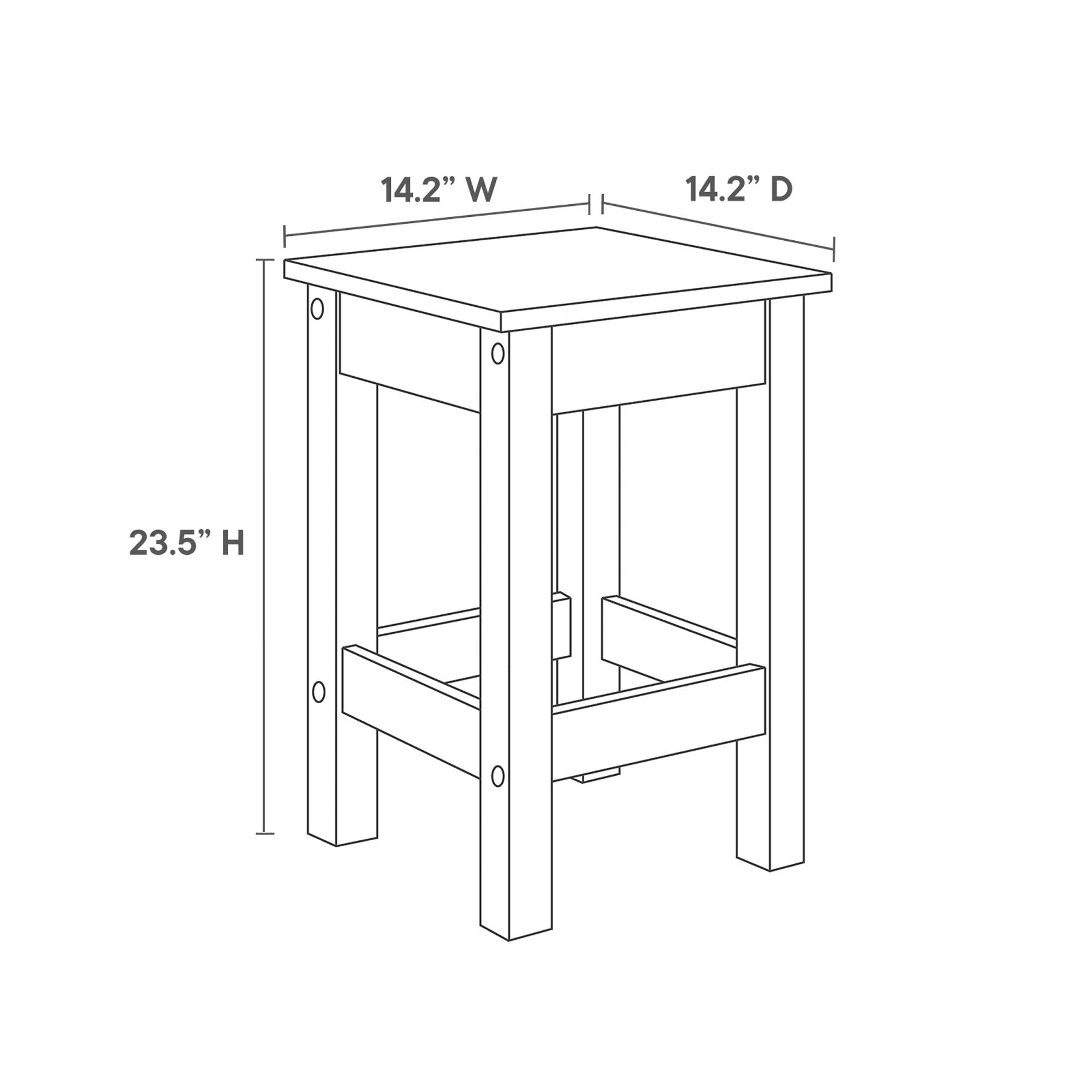 Modway Meadowbrook 3-Piece Kitchen Island and Stool Set