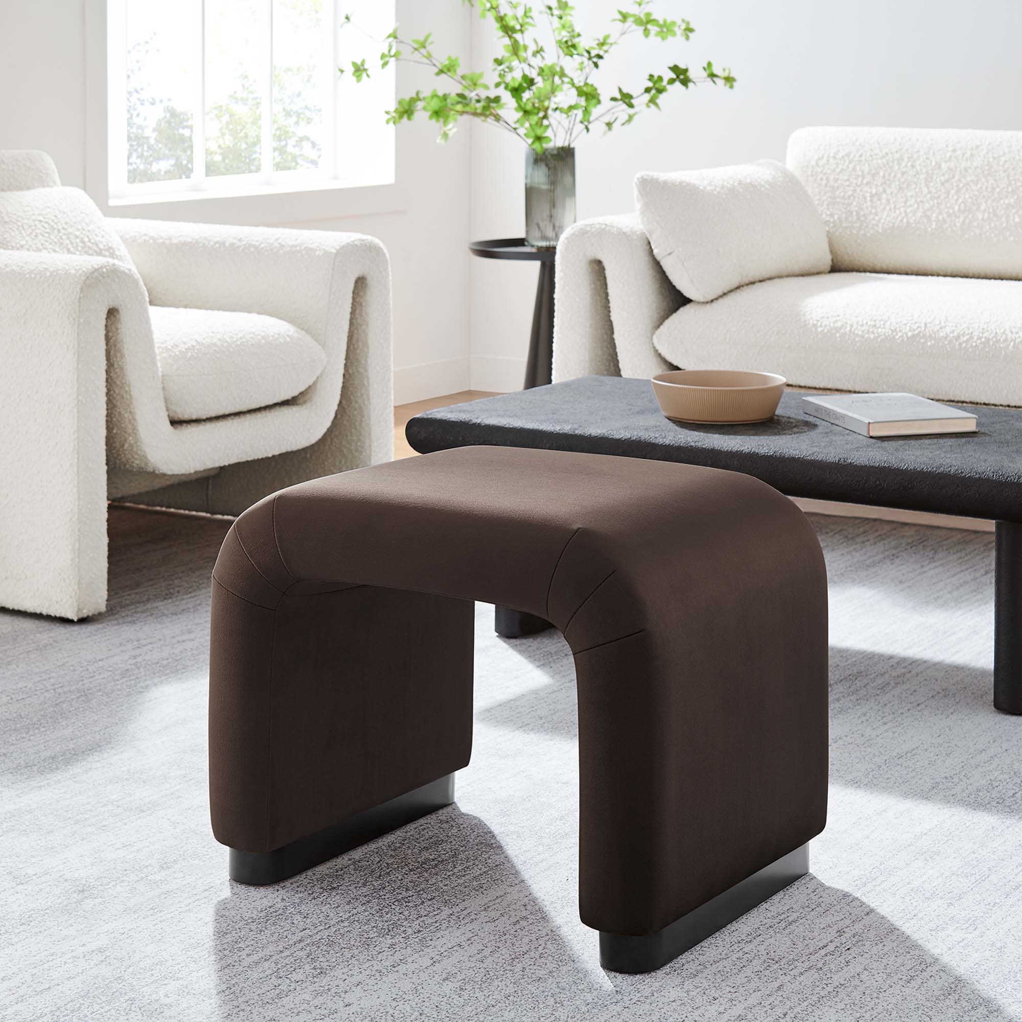 Modway Koda Performance Velvet Waterfall Stool