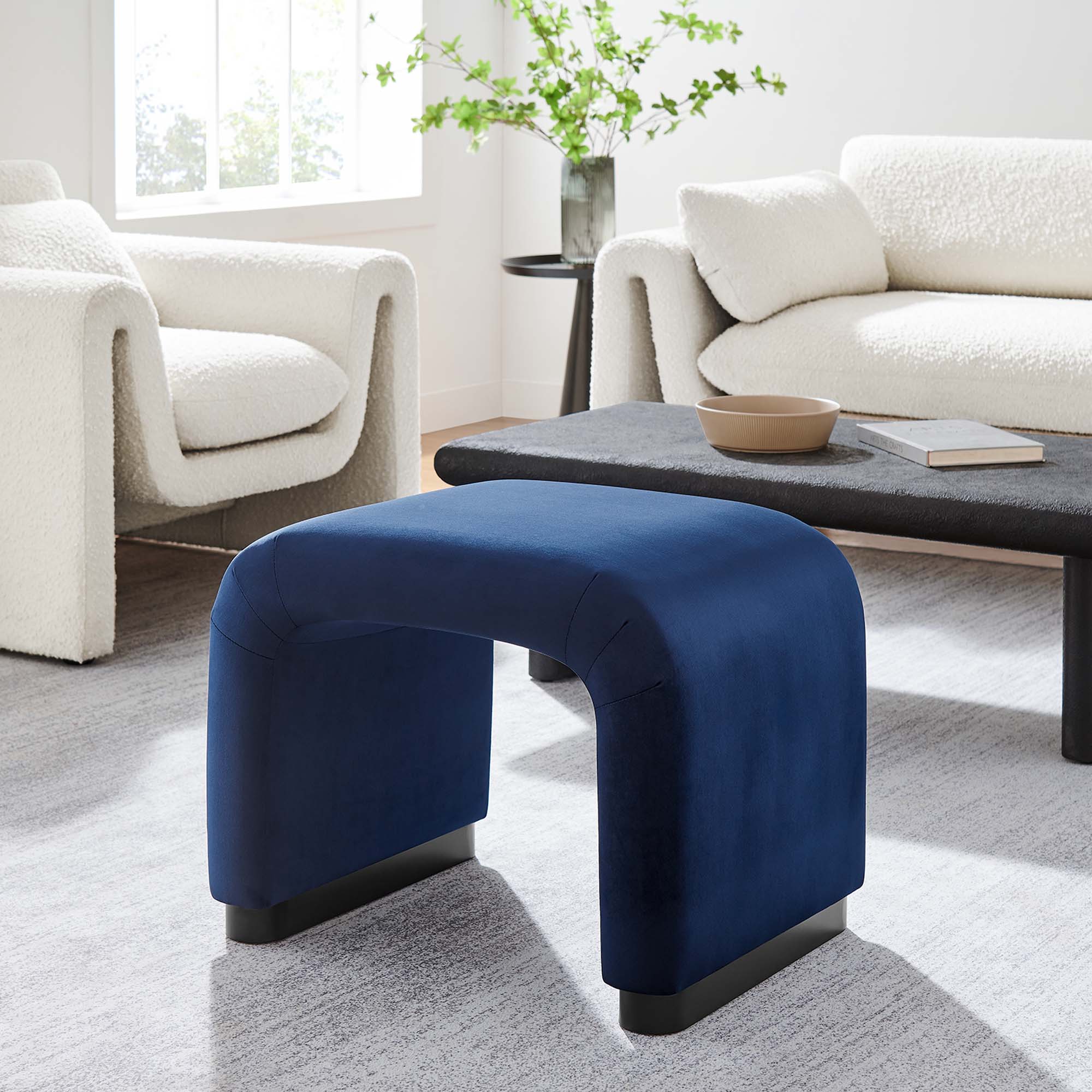 Modway Koda Performance Velvet Waterfall Stool