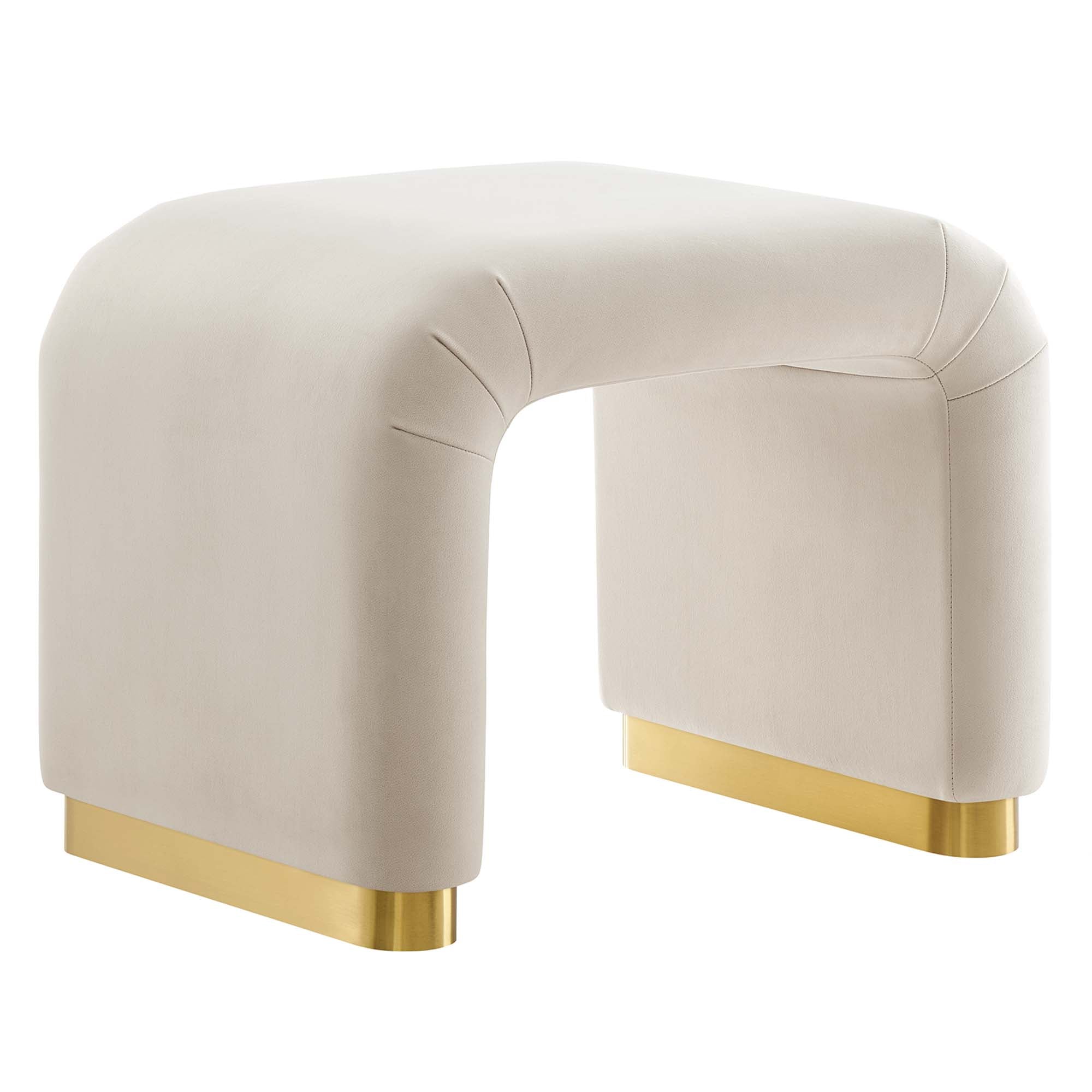 Modway Koda Performance Velvet Waterfall Stool