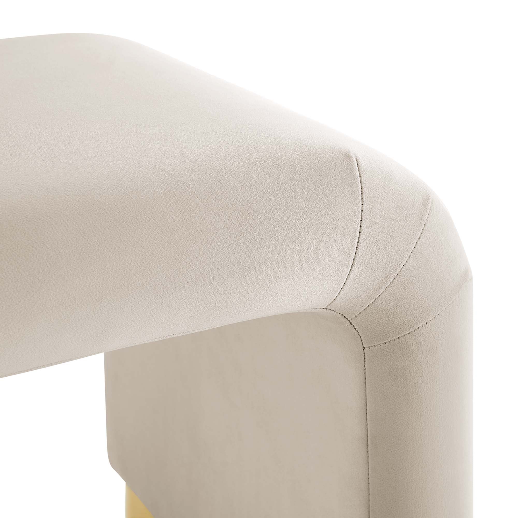 Modway Koda Performance Velvet Waterfall Stool