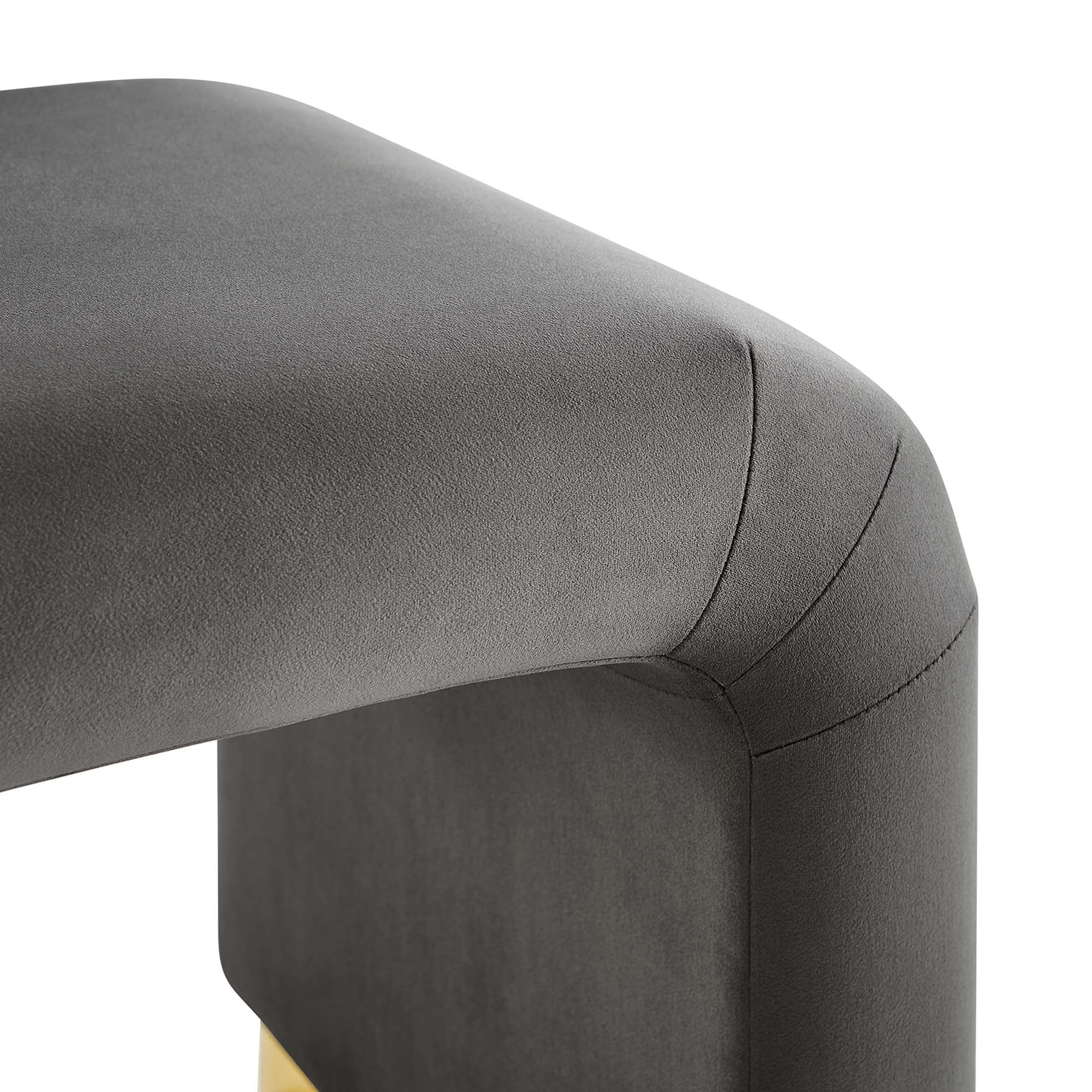 Modway Koda Performance Velvet Waterfall Stool