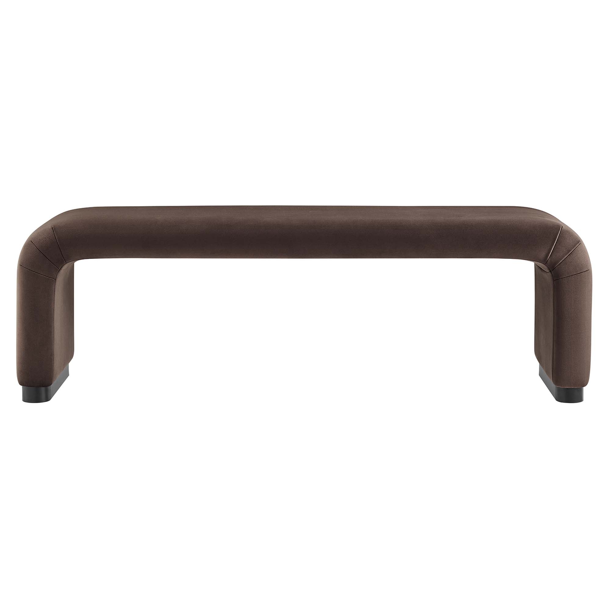 Modway Koda Performance Velvet Waterfall Long Bench