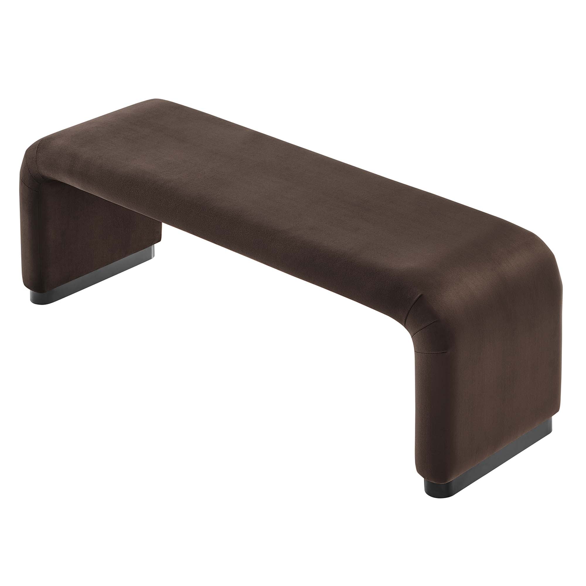 Modway Koda Performance Velvet Waterfall Long Bench