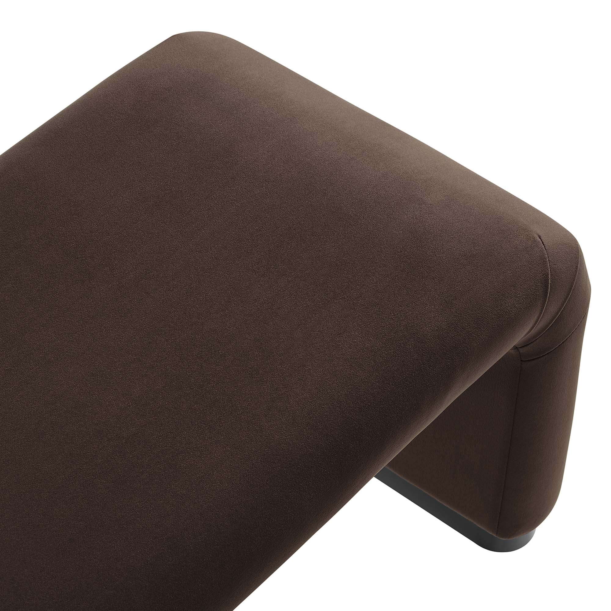 Modway Koda Performance Velvet Waterfall Long Bench