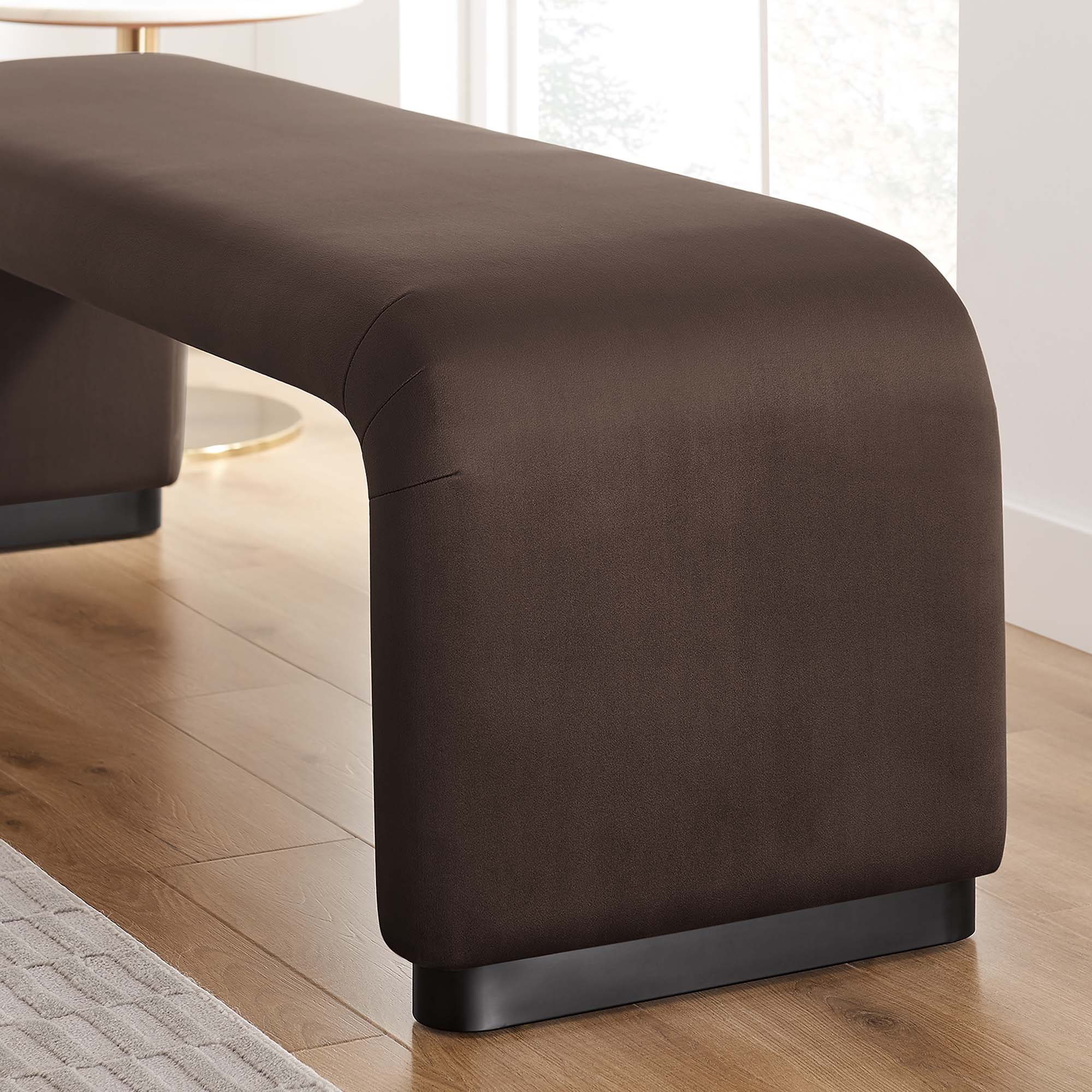 Modway Koda Performance Velvet Waterfall Long Bench