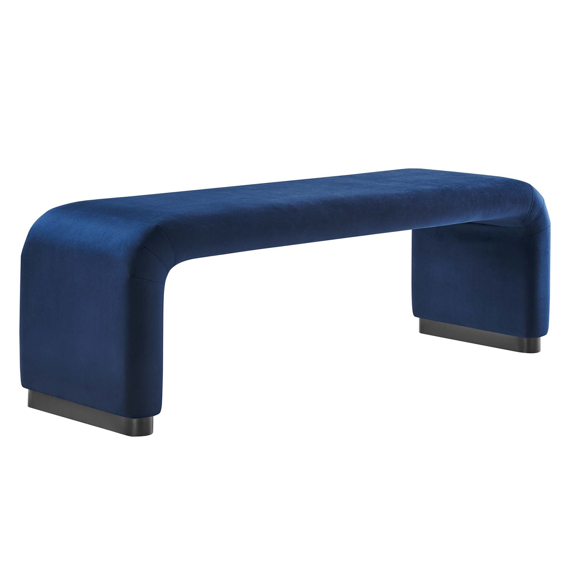 Modway Koda Performance Velvet Waterfall Long Bench