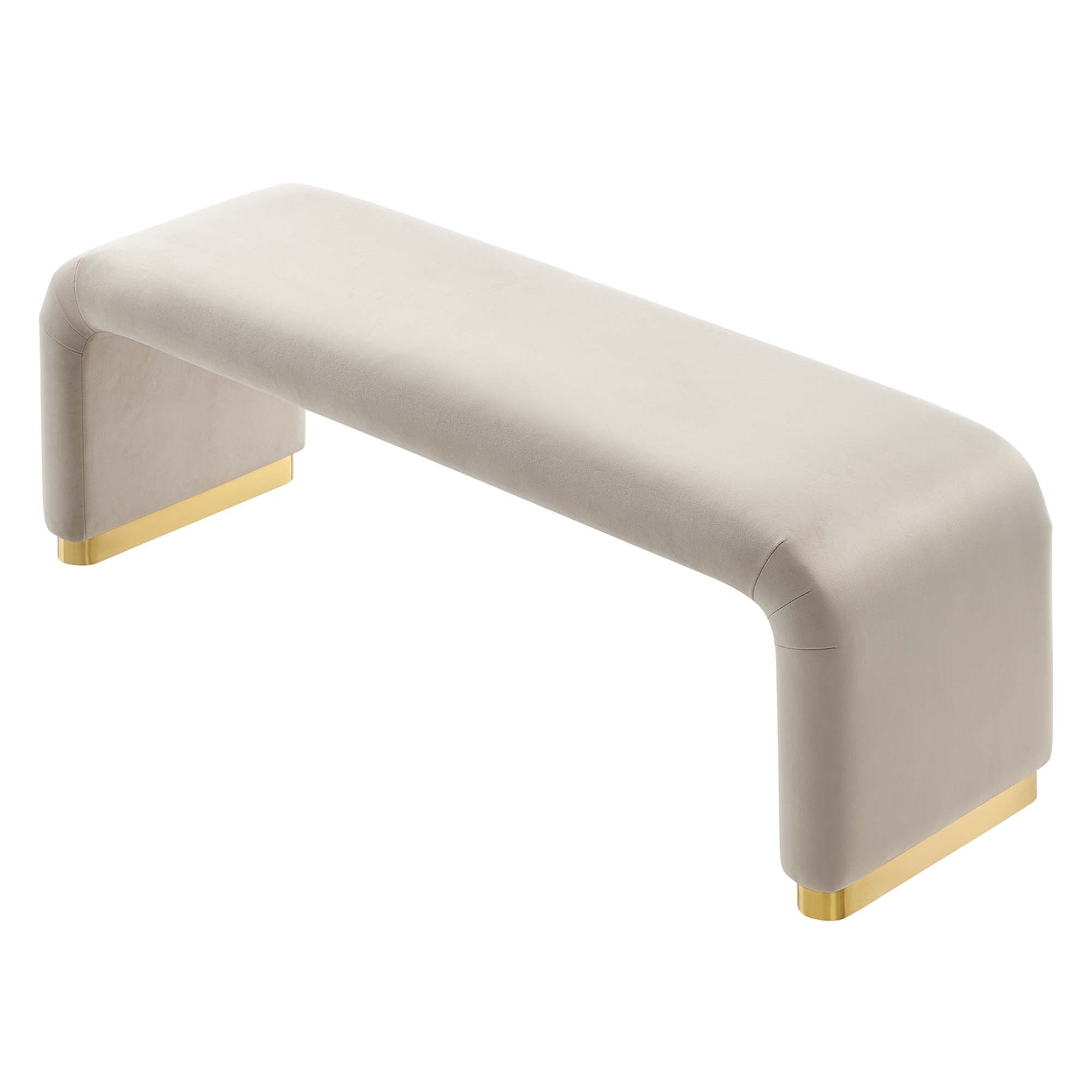 Modway Koda Performance Velvet Waterfall Long Bench