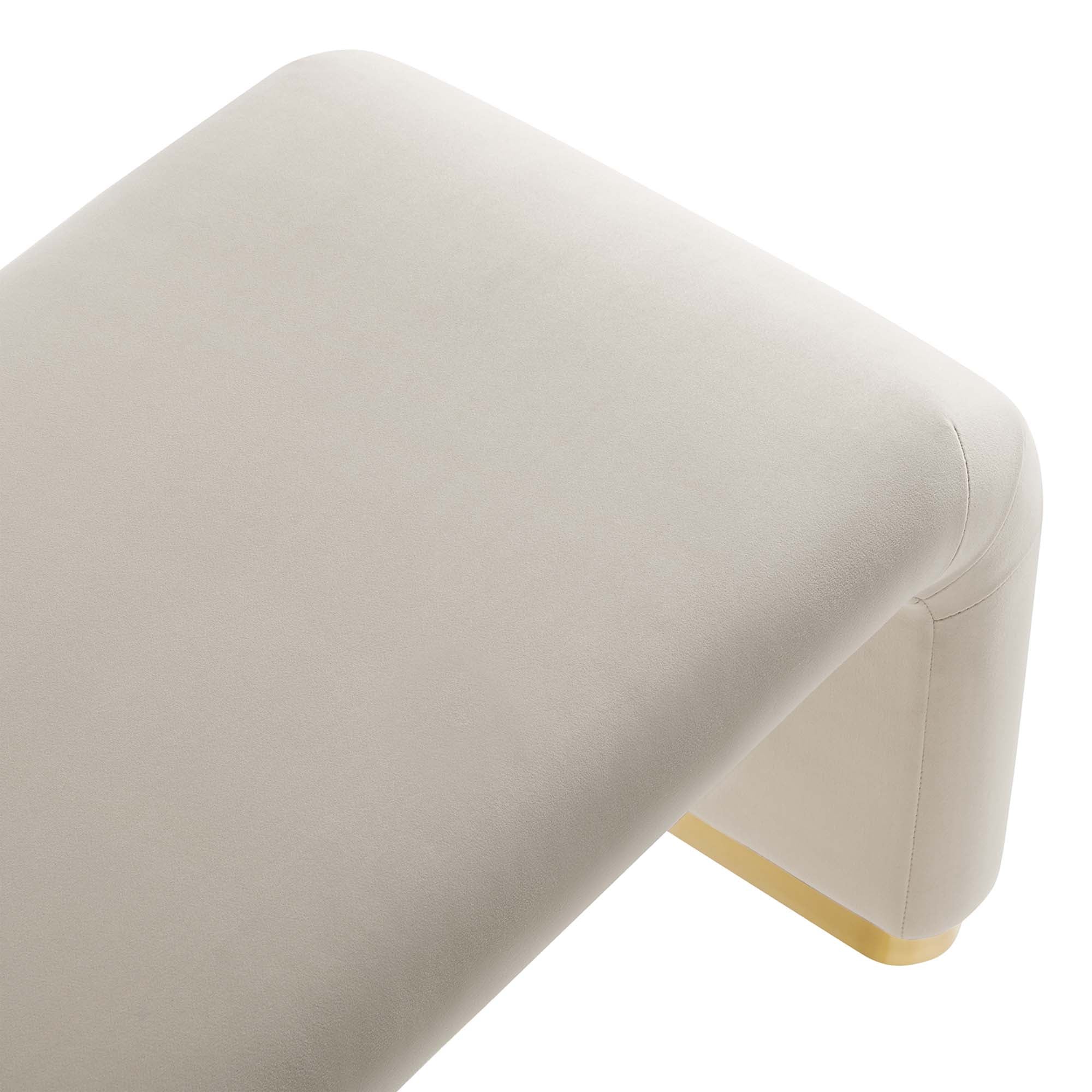 Modway Koda Performance Velvet Waterfall Long Bench