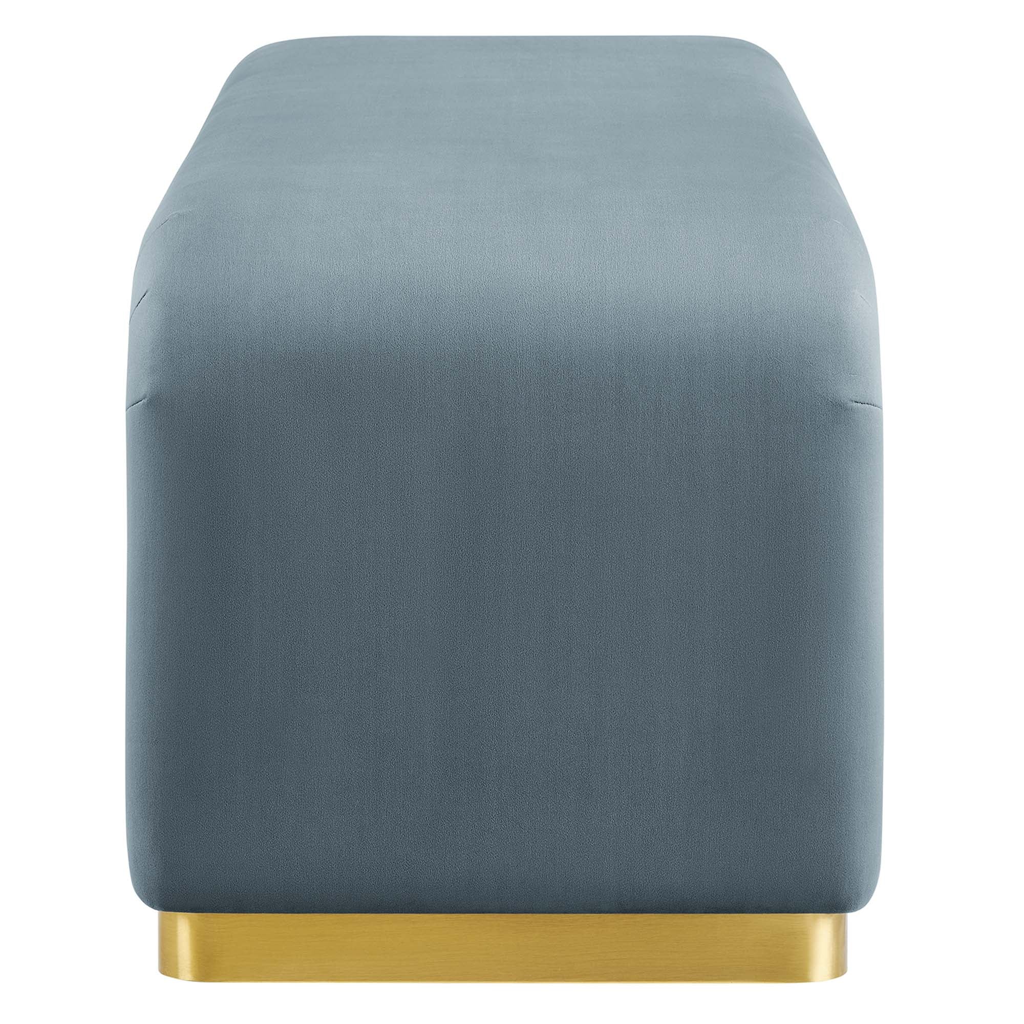 Modway Koda Performance Velvet Waterfall Long Bench