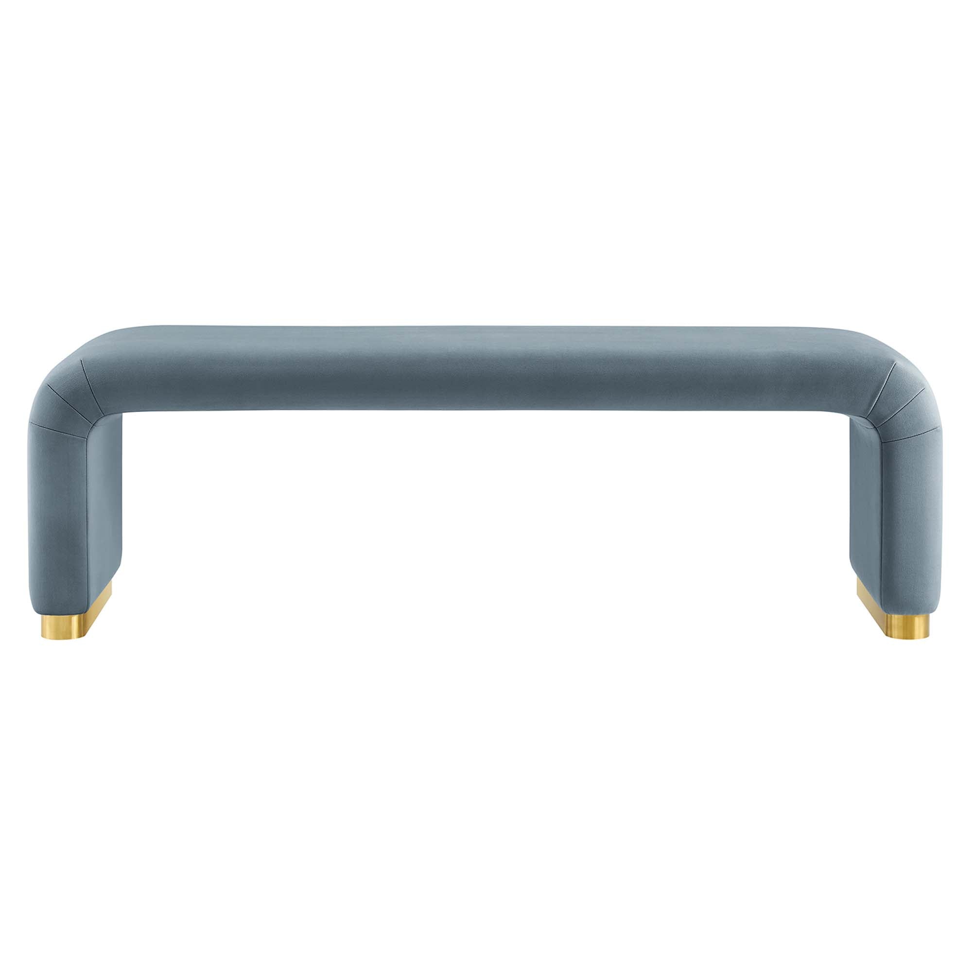 Modway Koda Performance Velvet Waterfall Long Bench