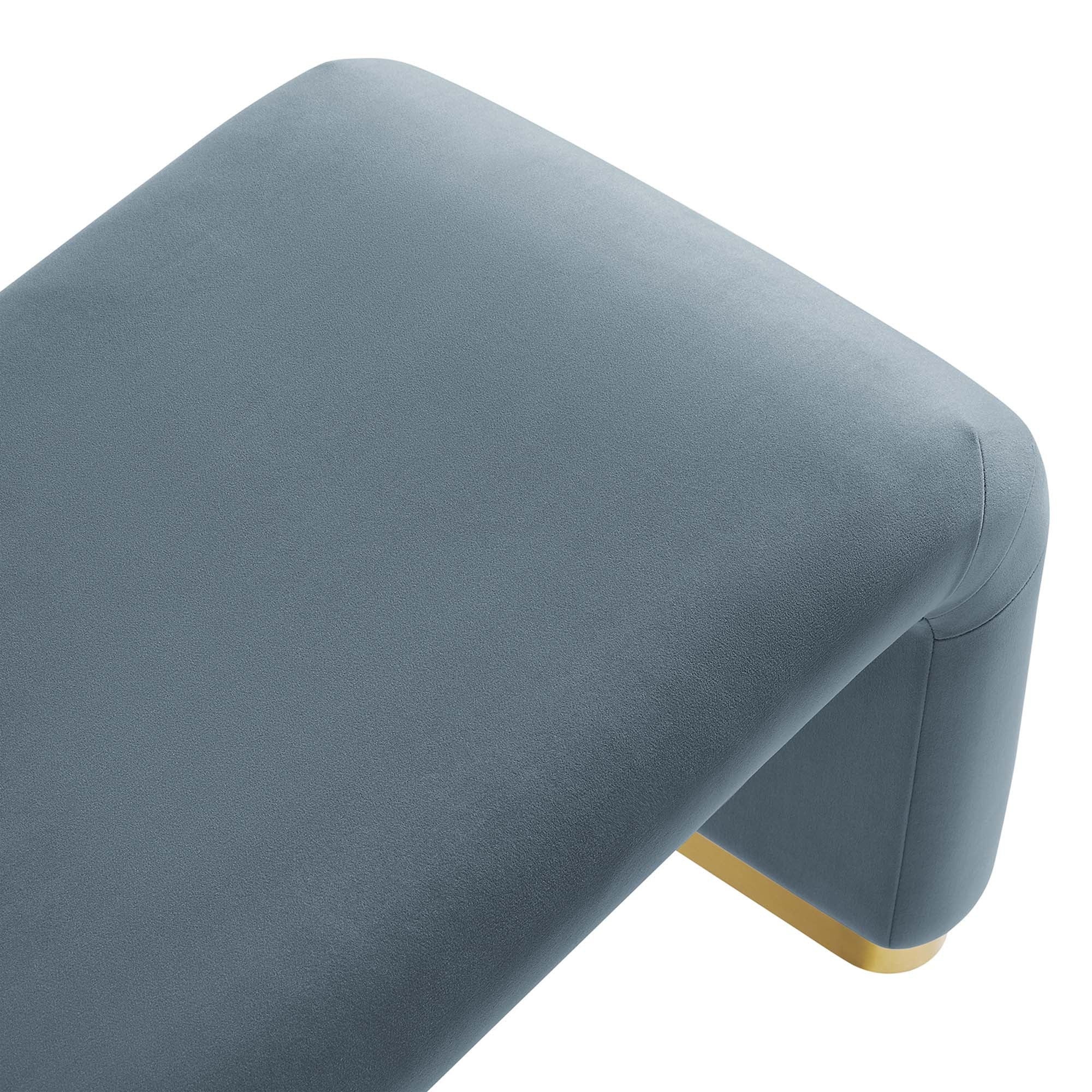 Modway Koda Performance Velvet Waterfall Long Bench