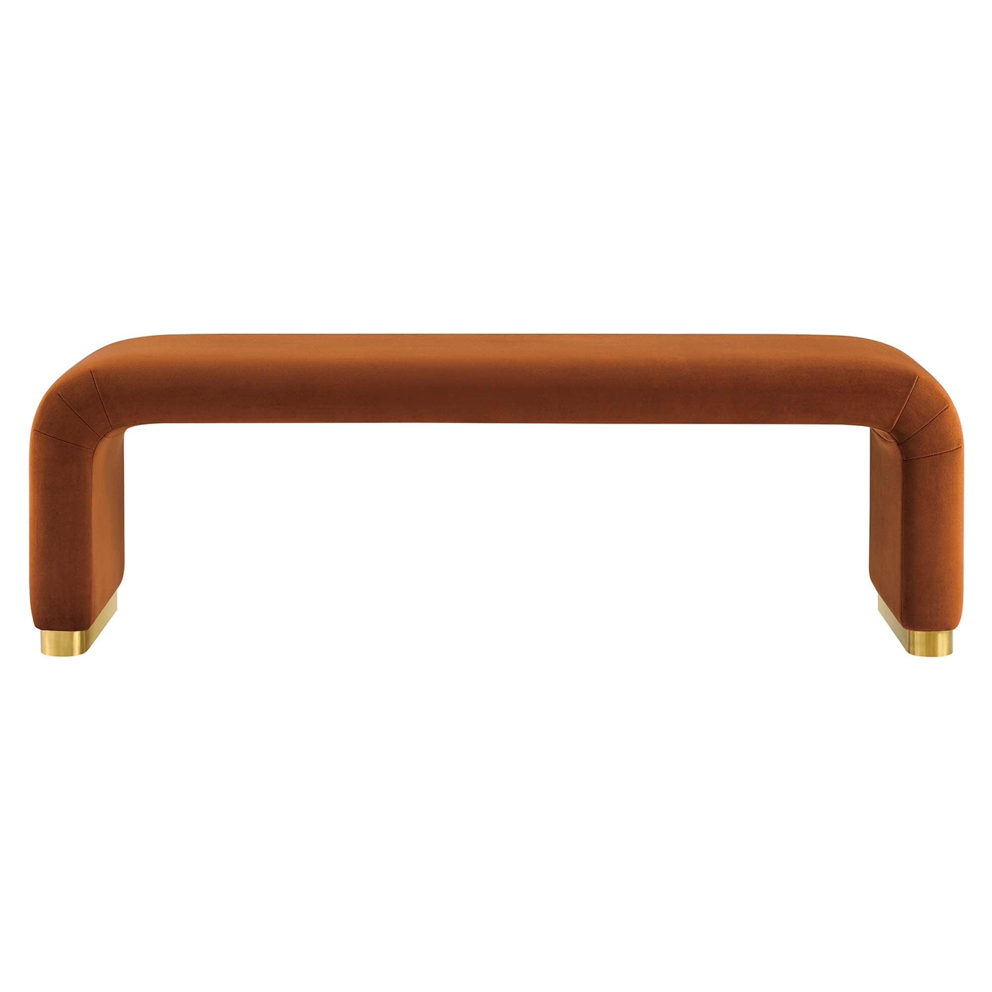 Modway Koda Performance Velvet Waterfall Long Bench